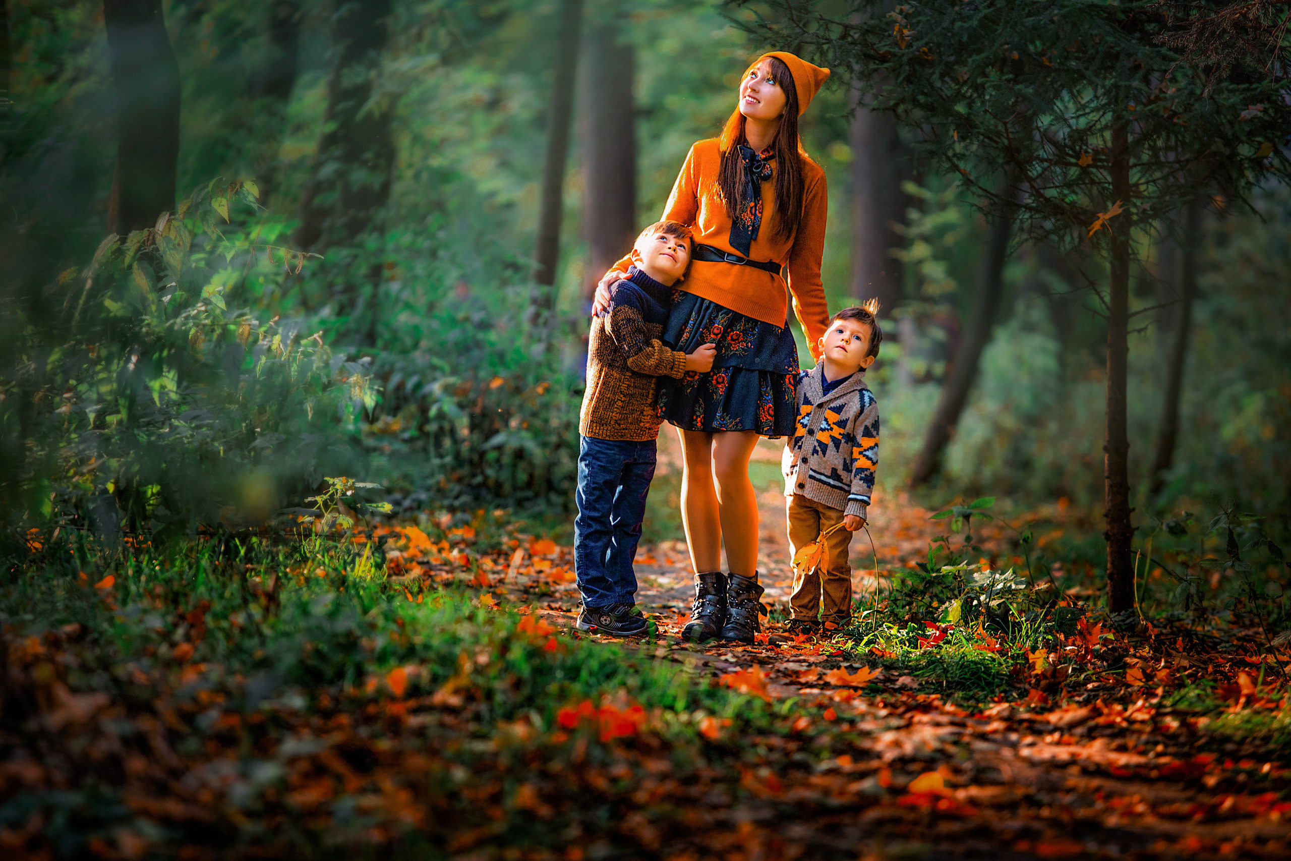 Фотосессия Леры и ее сыновей. Фотограф в Москве Оксана Цехмистер