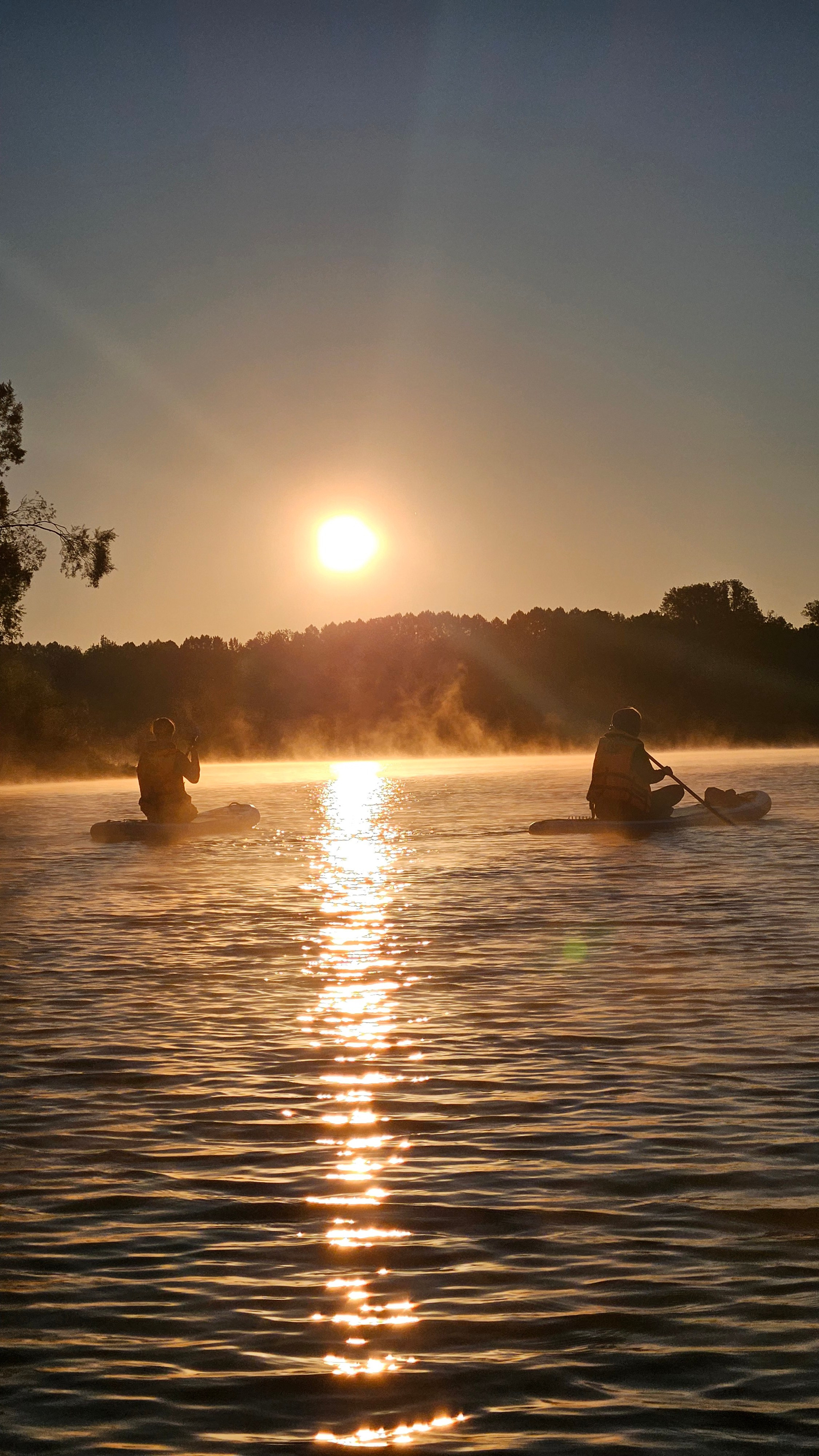 Рассвет на сапах в Сипайловских карьерах