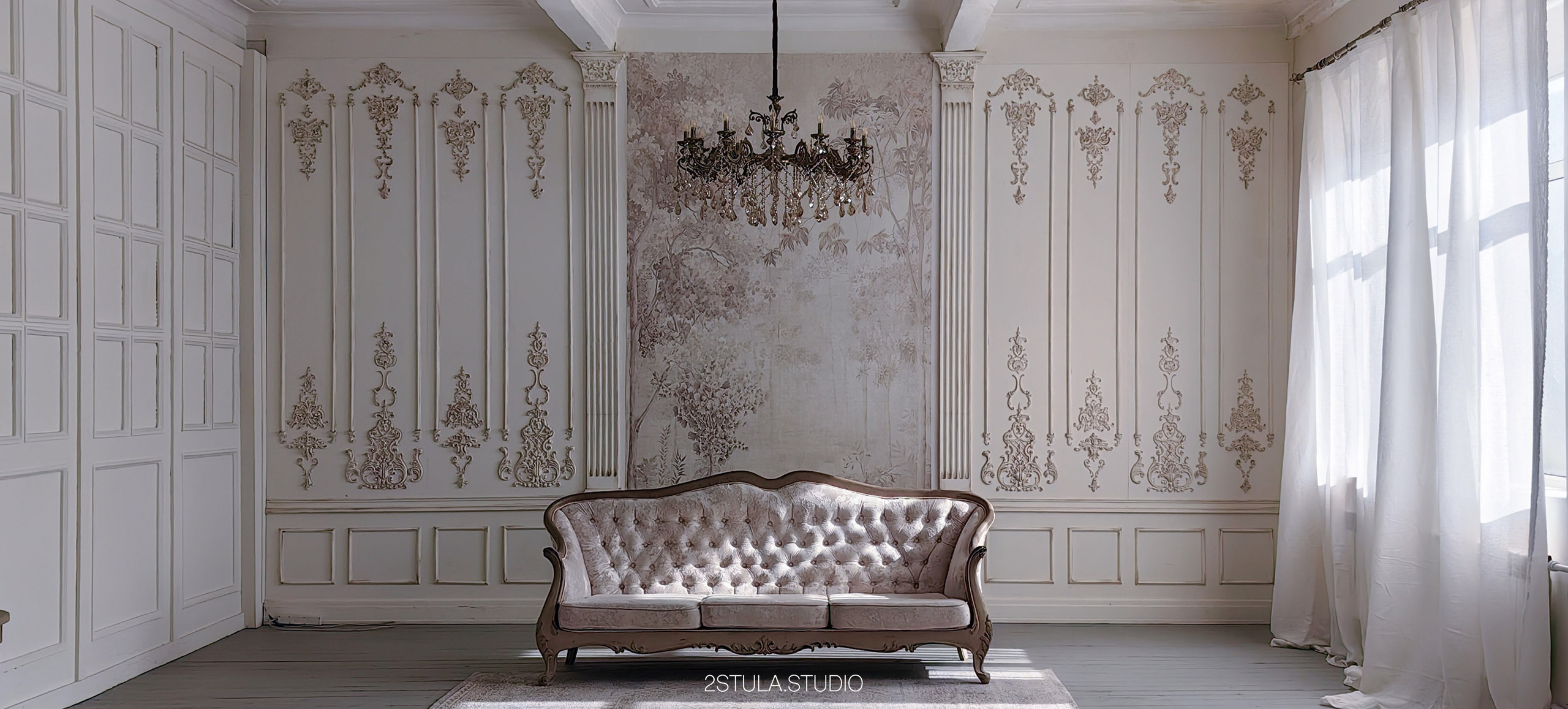 Классический зал 100 м. кв. Фотостудия Алматы — 2 Stula.Studio | Аренда залов