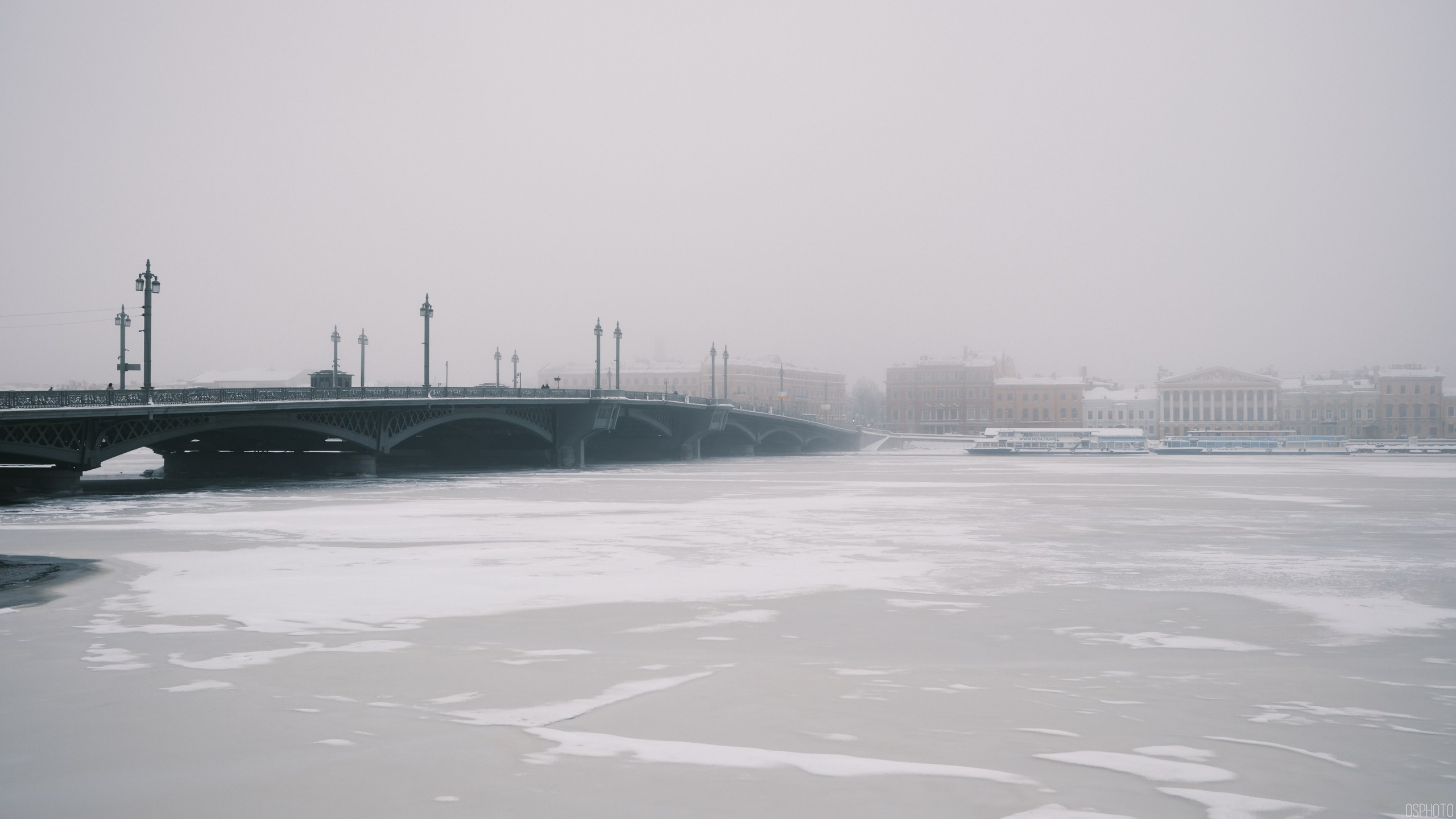 Снег и туман в Санкт-Петербурге. Фотографъ Сергѣевъ. Поймать мгновеніе