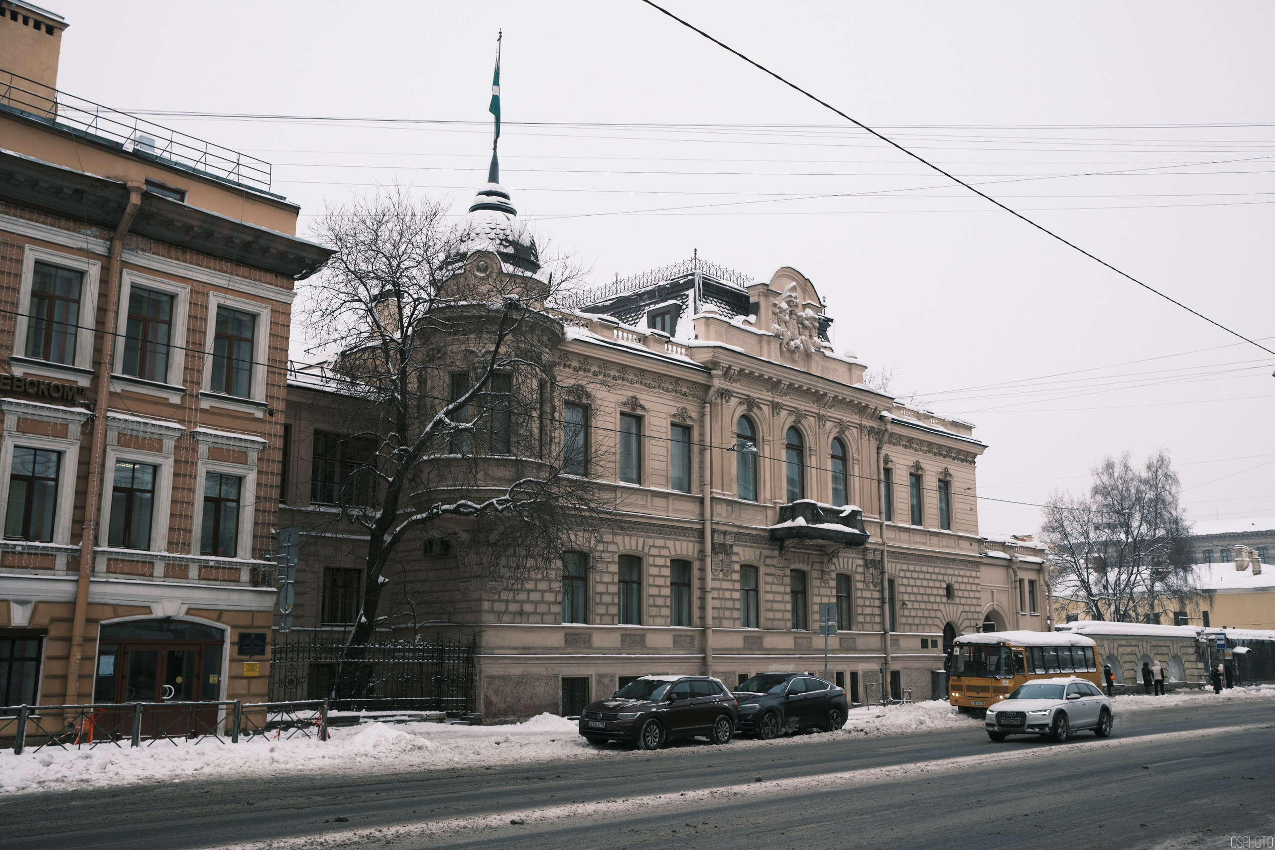 Снег и туман в Санкт-Петербурге. Фотографъ Сергѣевъ. Поймать мгновеніе