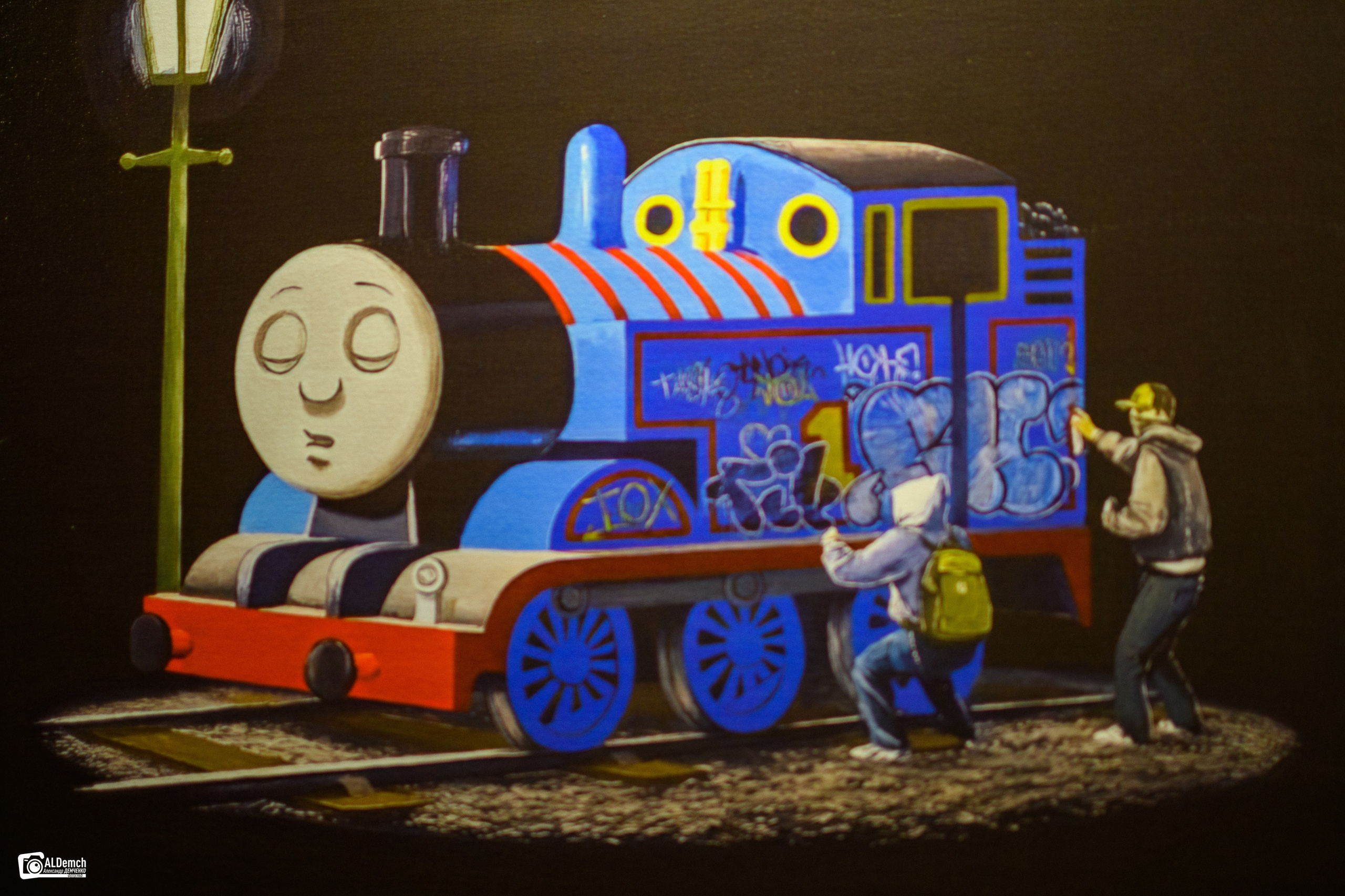 Фотографии с выставки «Найти Бэнкси» на ВДНХ в Москве