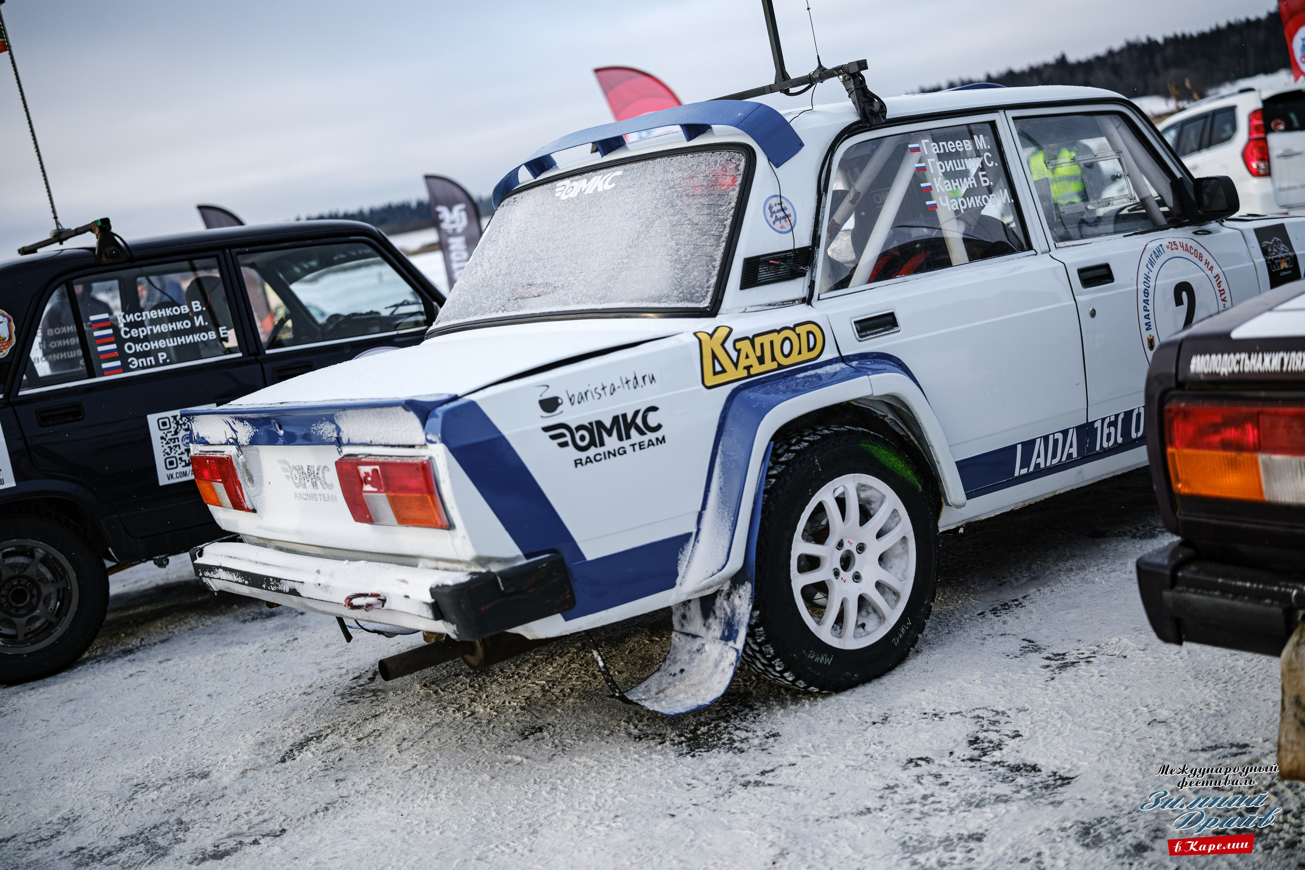 «Зимний Драйв в Карелии» Авто Марафон-гигант «25 часов на льду» Илона Накутис, Николай Грязин, джимхана, фотограф Антон Медведев, icoguar, Сортавала, Карелия