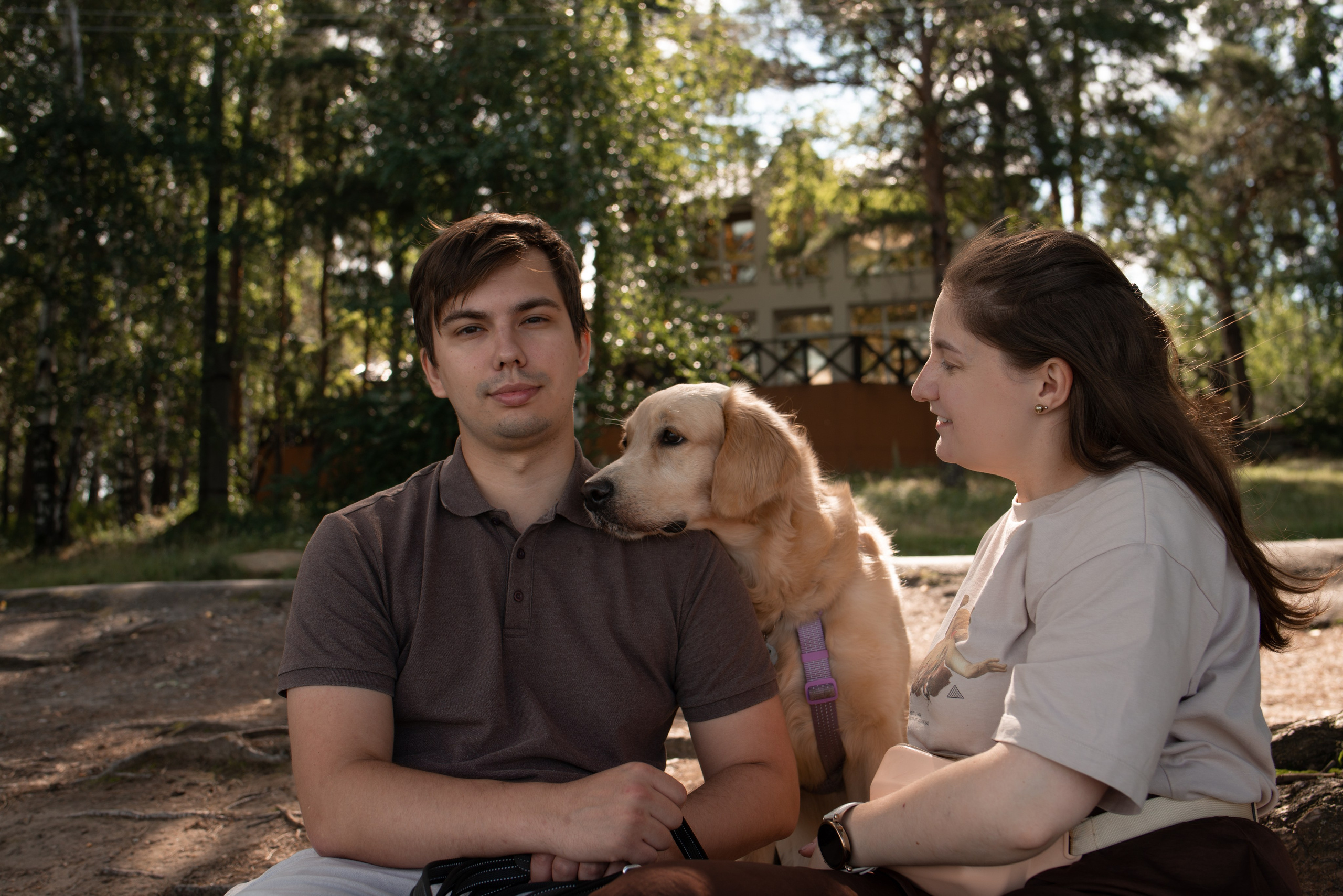 Прогулка Вероники, Артема и Энерджи. Семейный и детский фотограф в Екатеринбурге Наталия Акимова