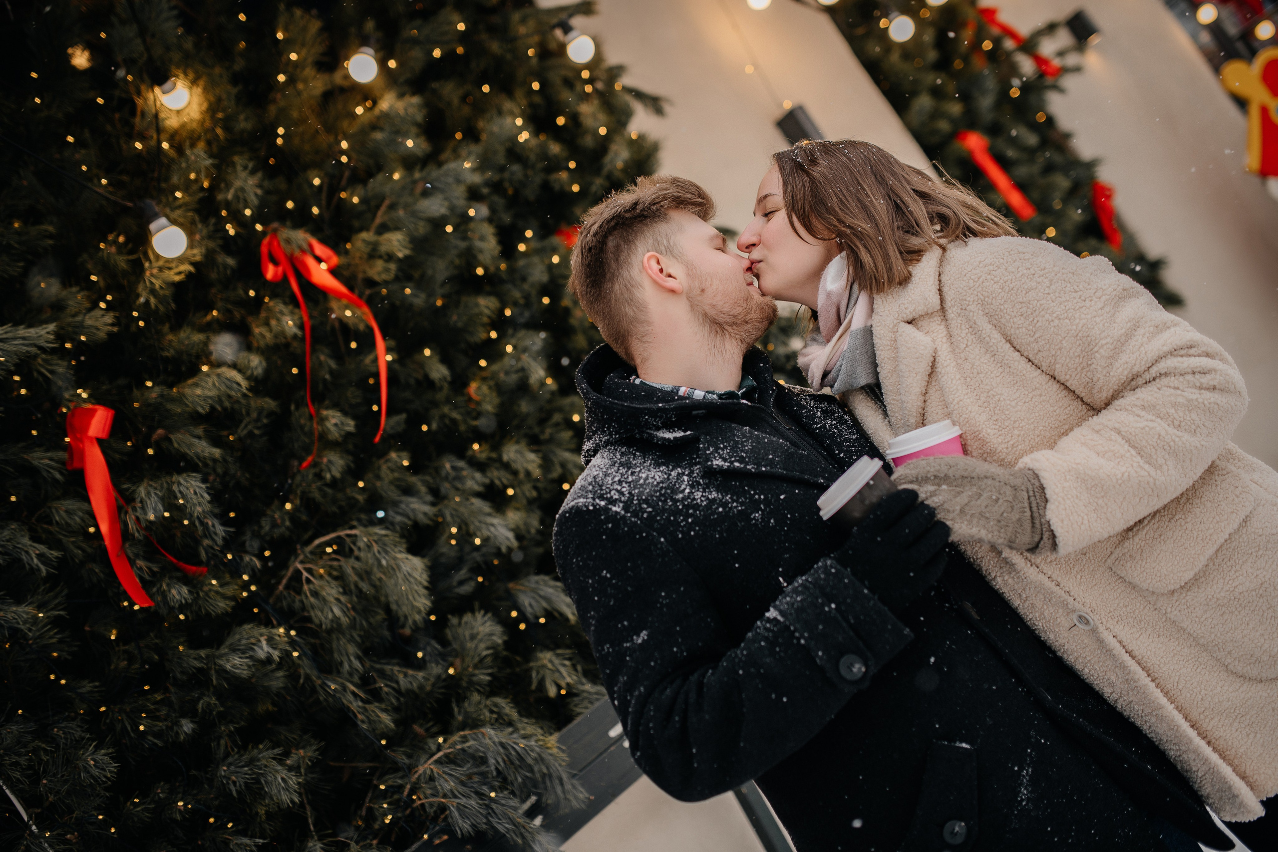 Зимняя фотосессия для Влада и Алены. Катя Курлович — семейный фотограф в Бобруйске и Минске