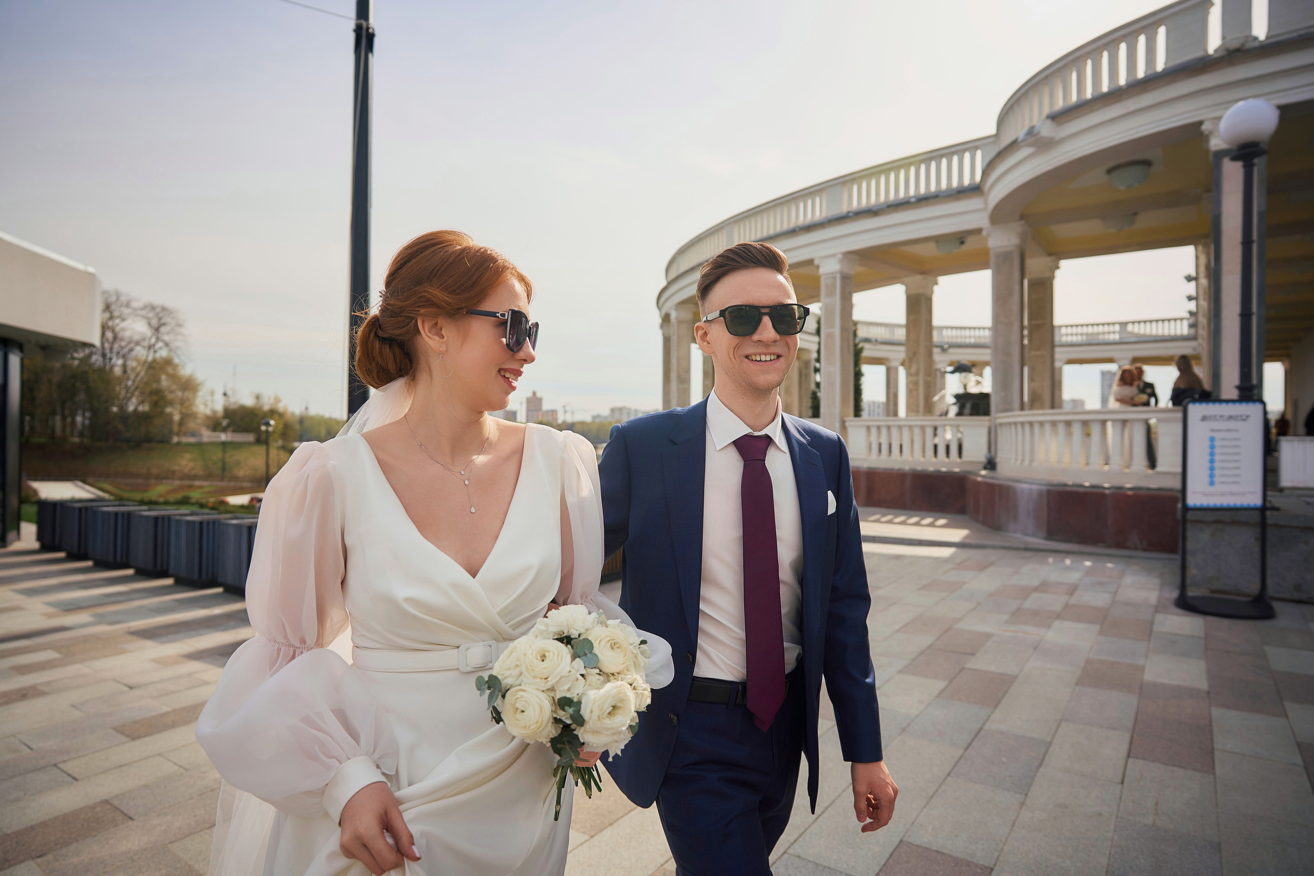 Свадебная Фотосессия в Савёловском ЗАГС и парке Речного Вокзала Москвы