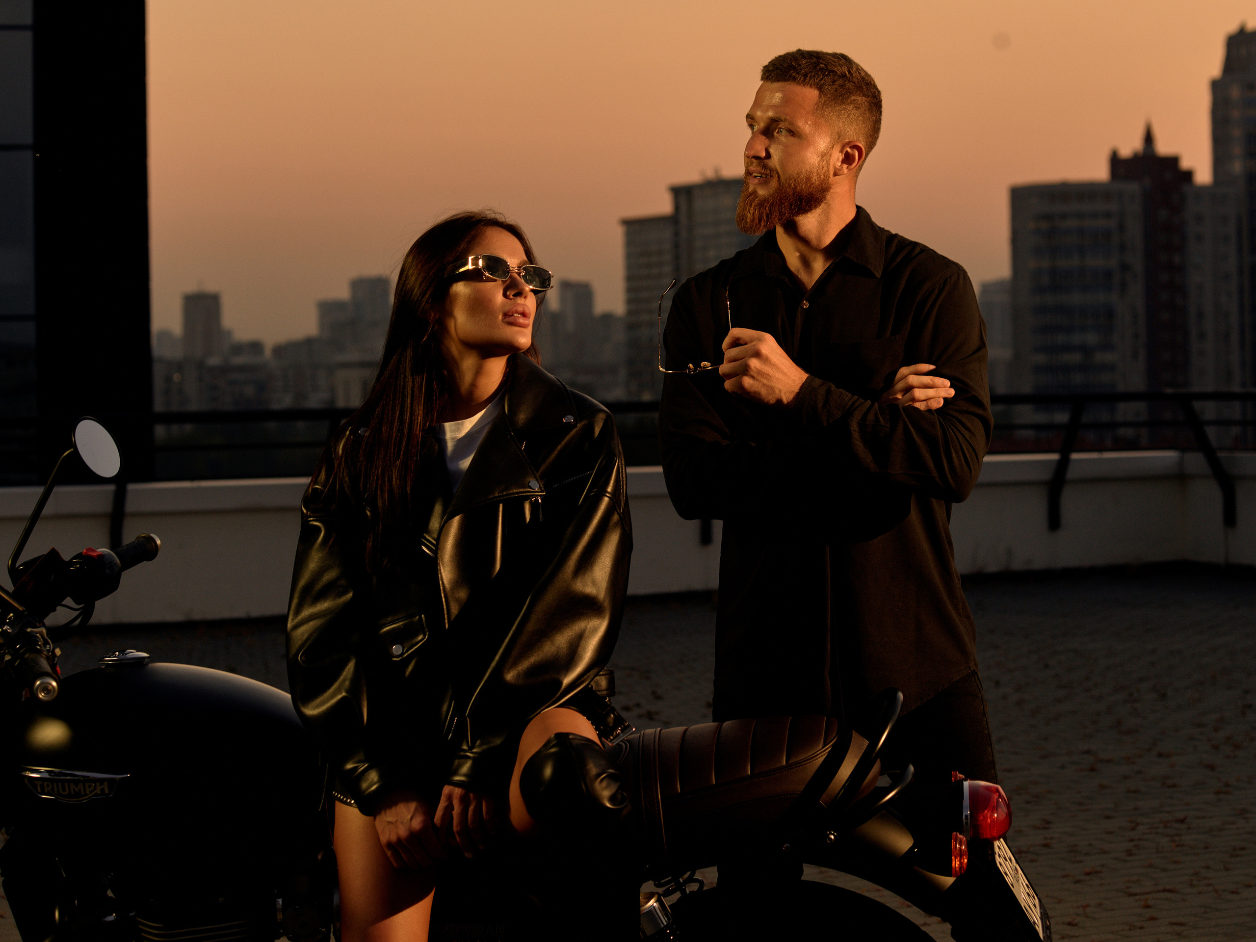 Фотосессия с мотоциклом в Ташкенте