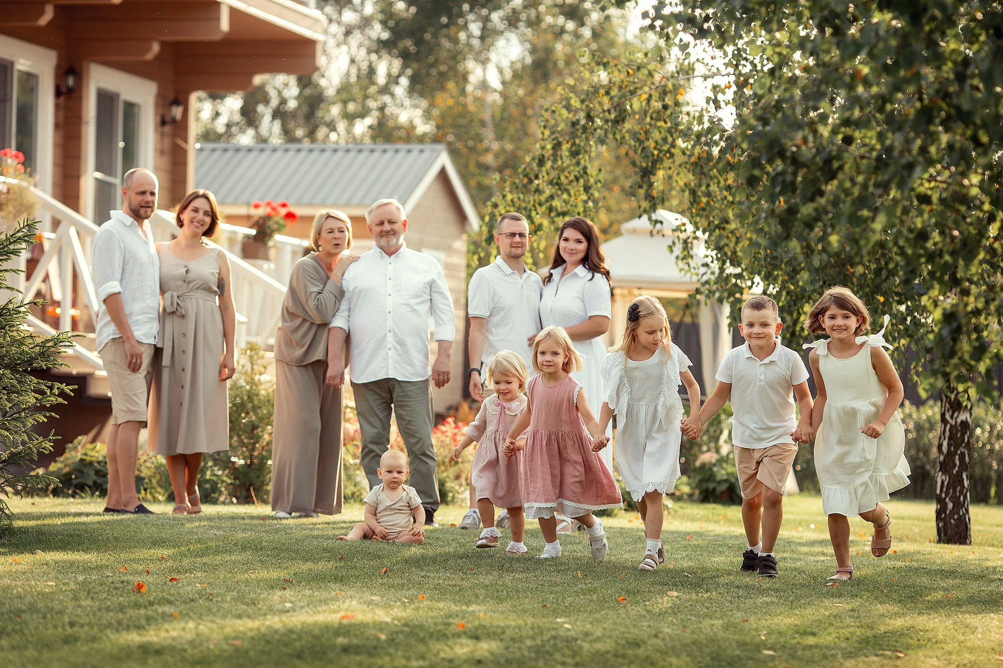 Фотосессия большой семьи. Tatyana Nadezhdina Family photographer