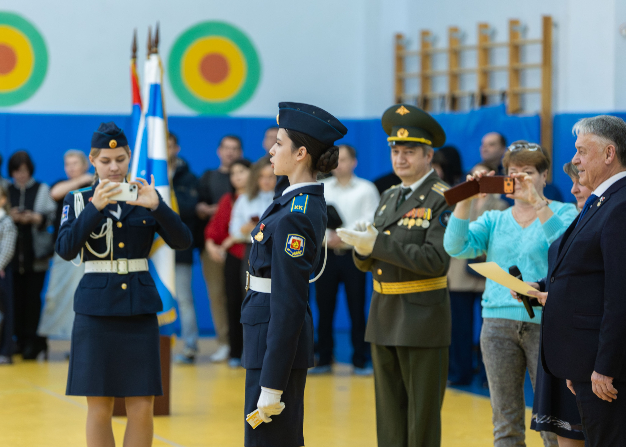 награждение кадетов гимназия №7 Подольск церемония