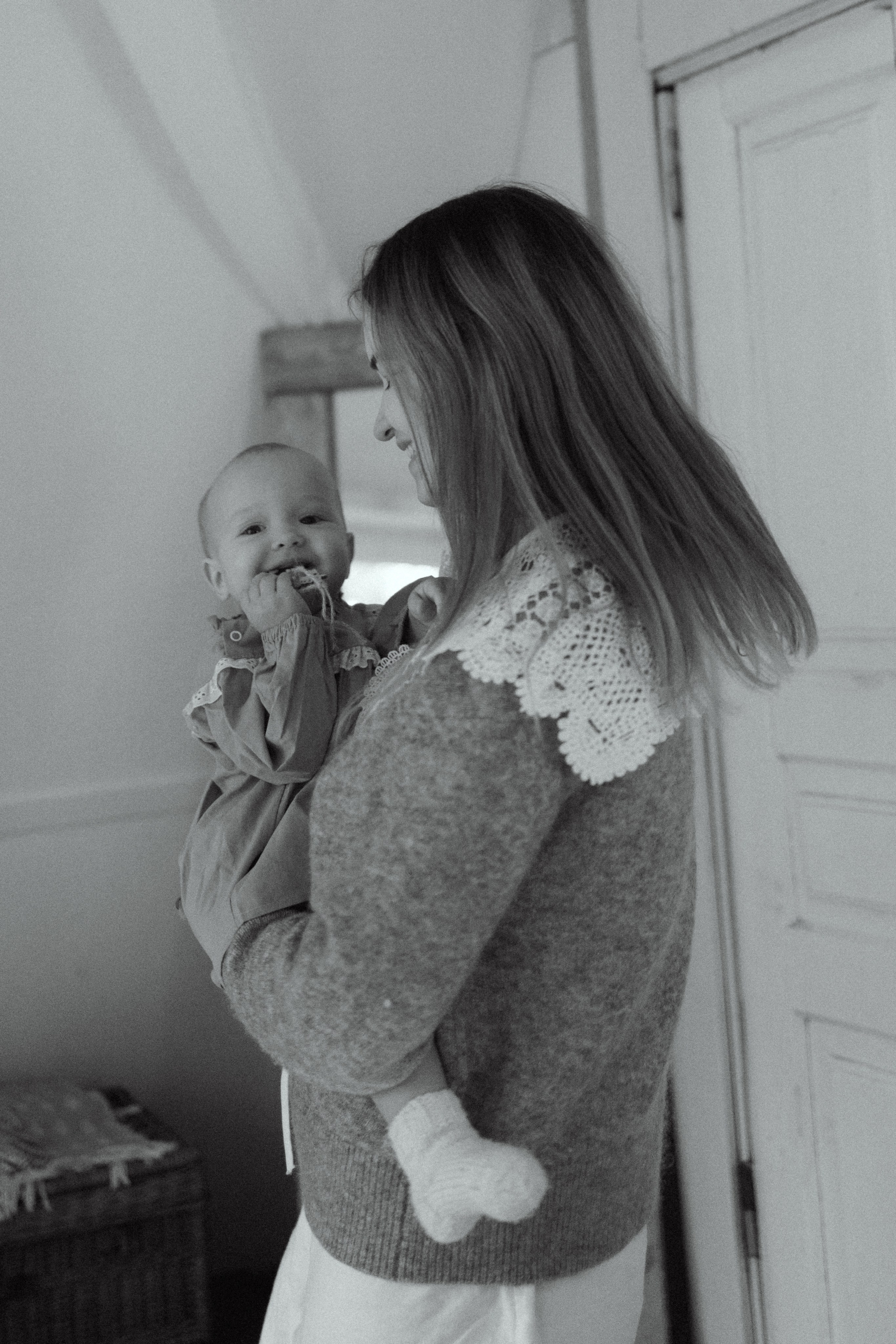 Зимнее утро с мамой. Семейный фотограф Москва Юлиана Фетисова