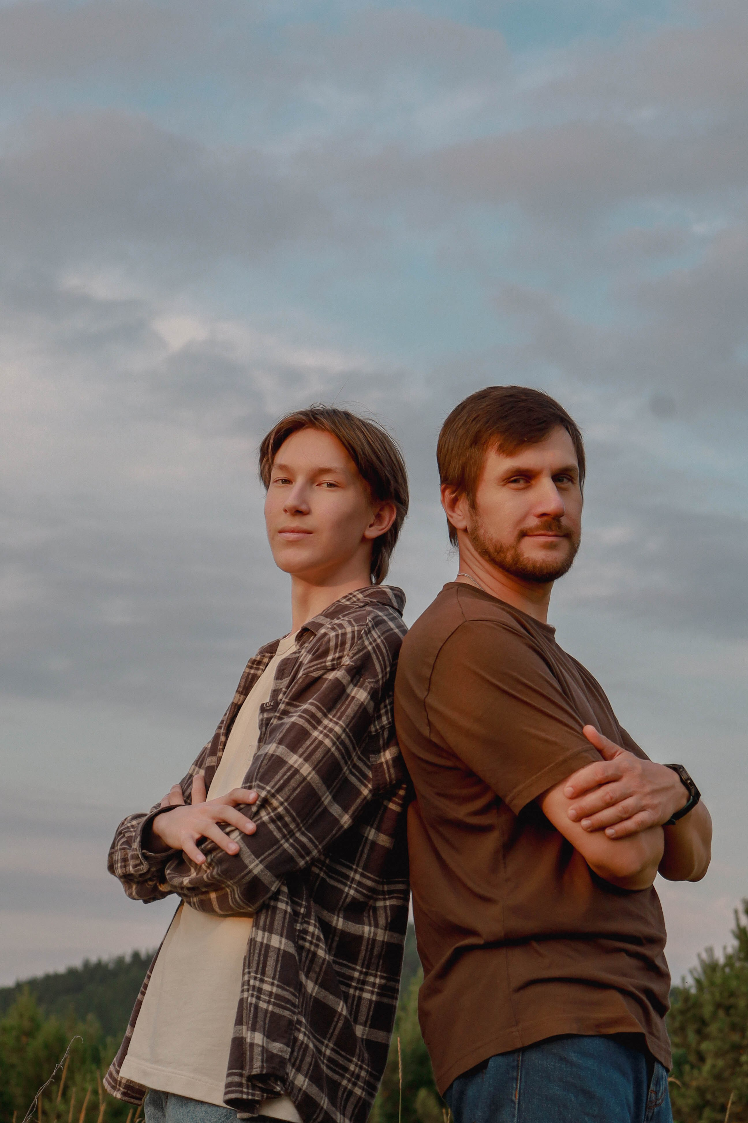 Семья в поле. Фотограф Александра Коновалова