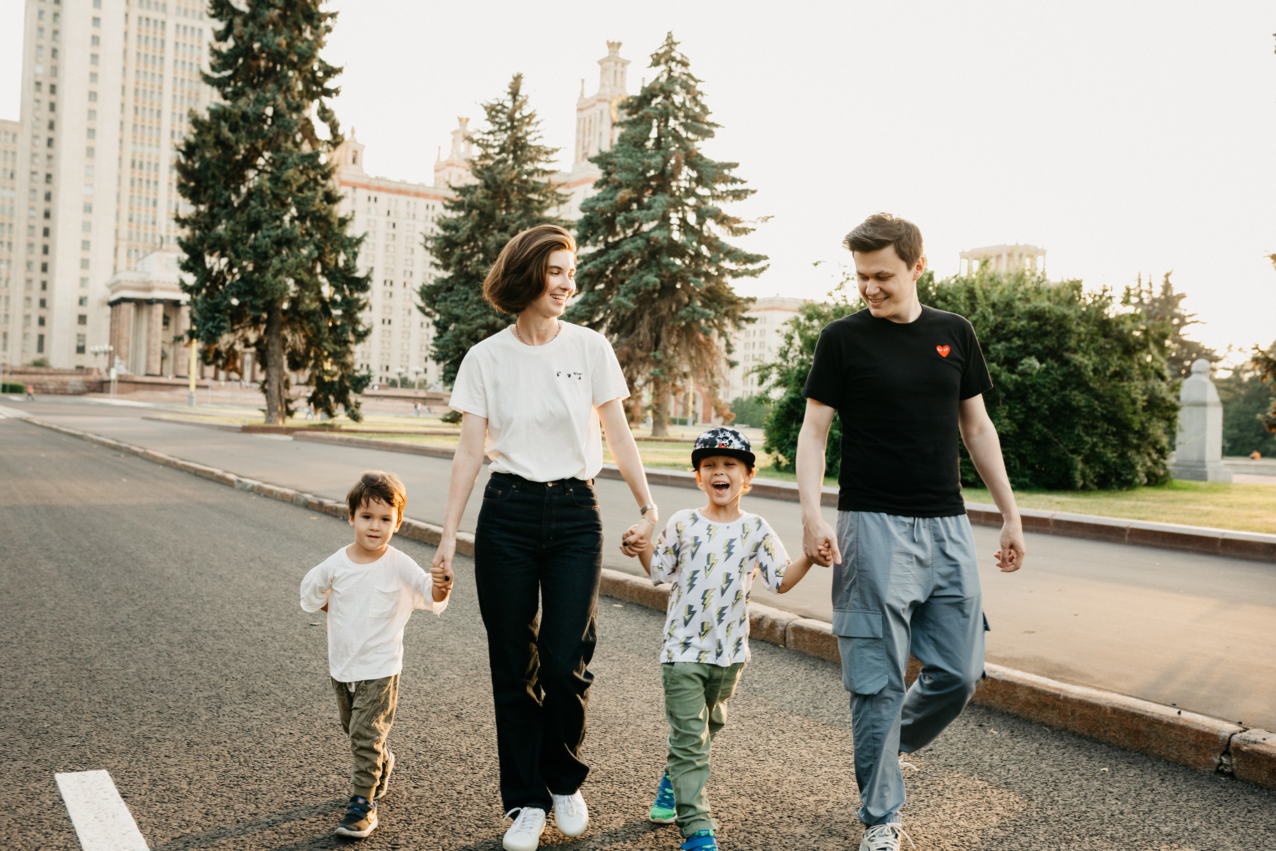 Саша и Рома с сыновьями. Семейный фотограф Маша Тимофеева | Москва