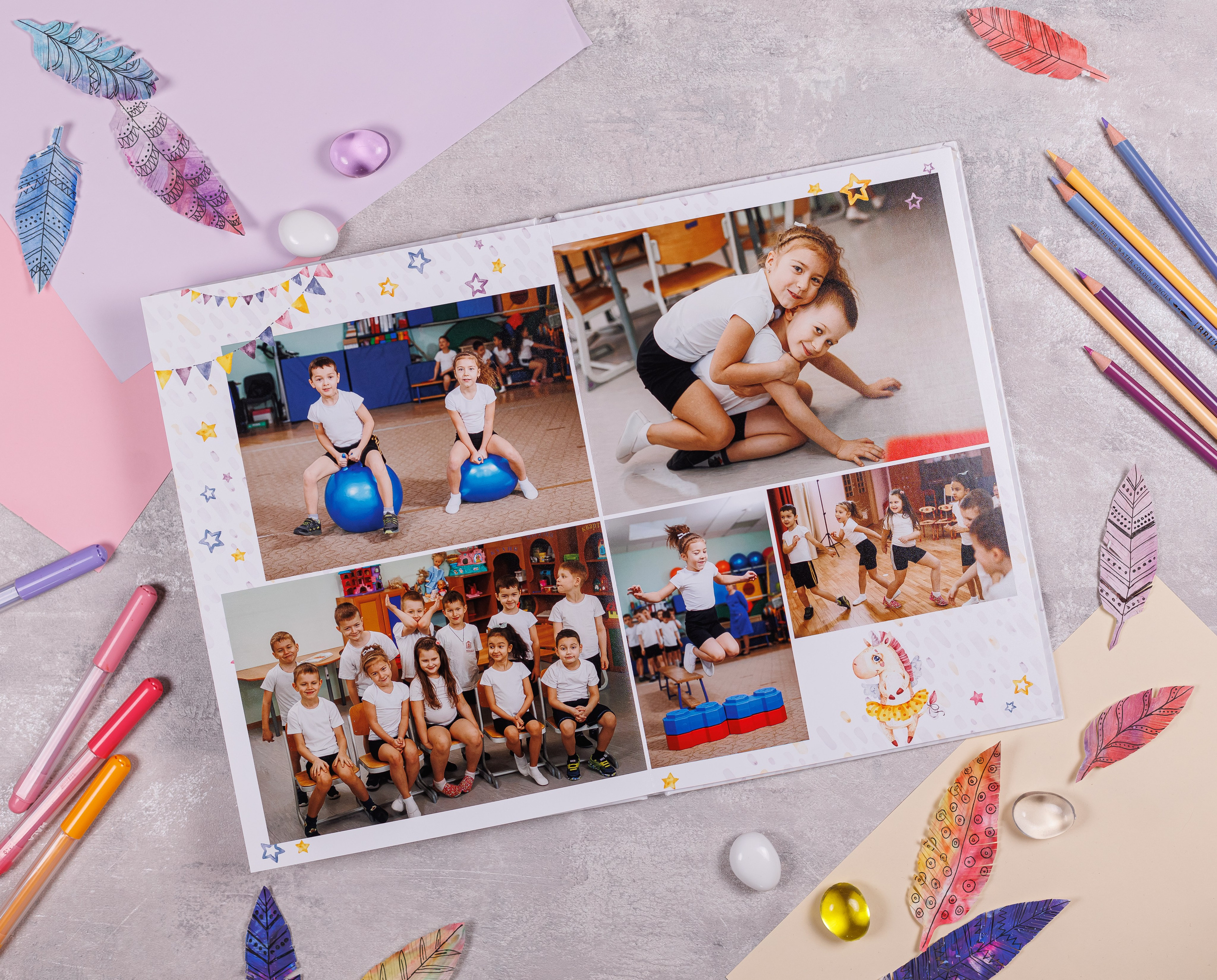 Выпускные альбомы в детский сад. Семейный и детский фотограф Комина Елена, Власиха, Одинцово