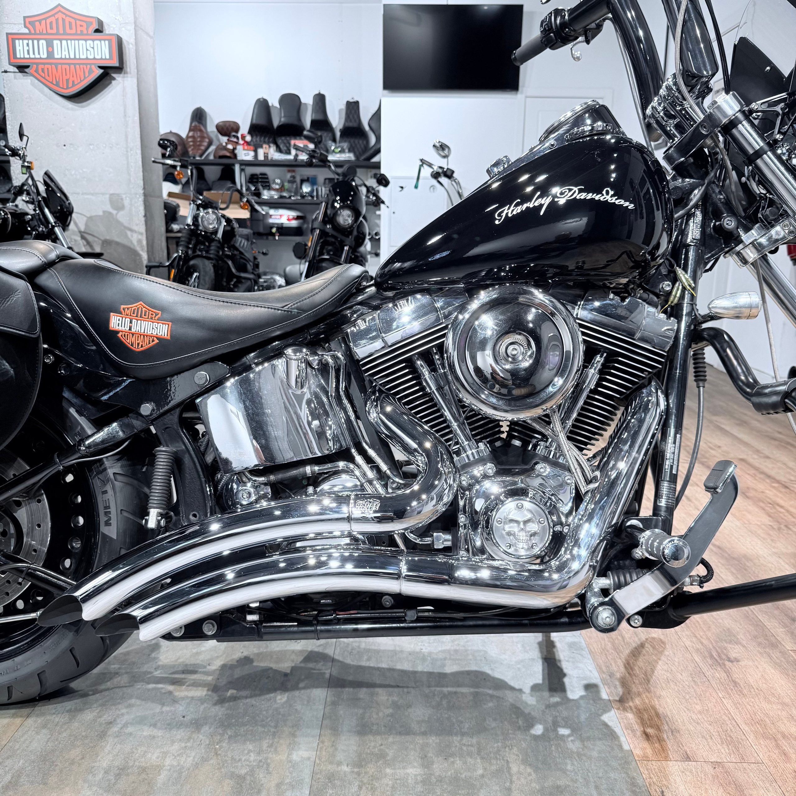 Купить 2002 HD Fat Boy 88 Blасk Shоgun (VIN 1HD***3650)