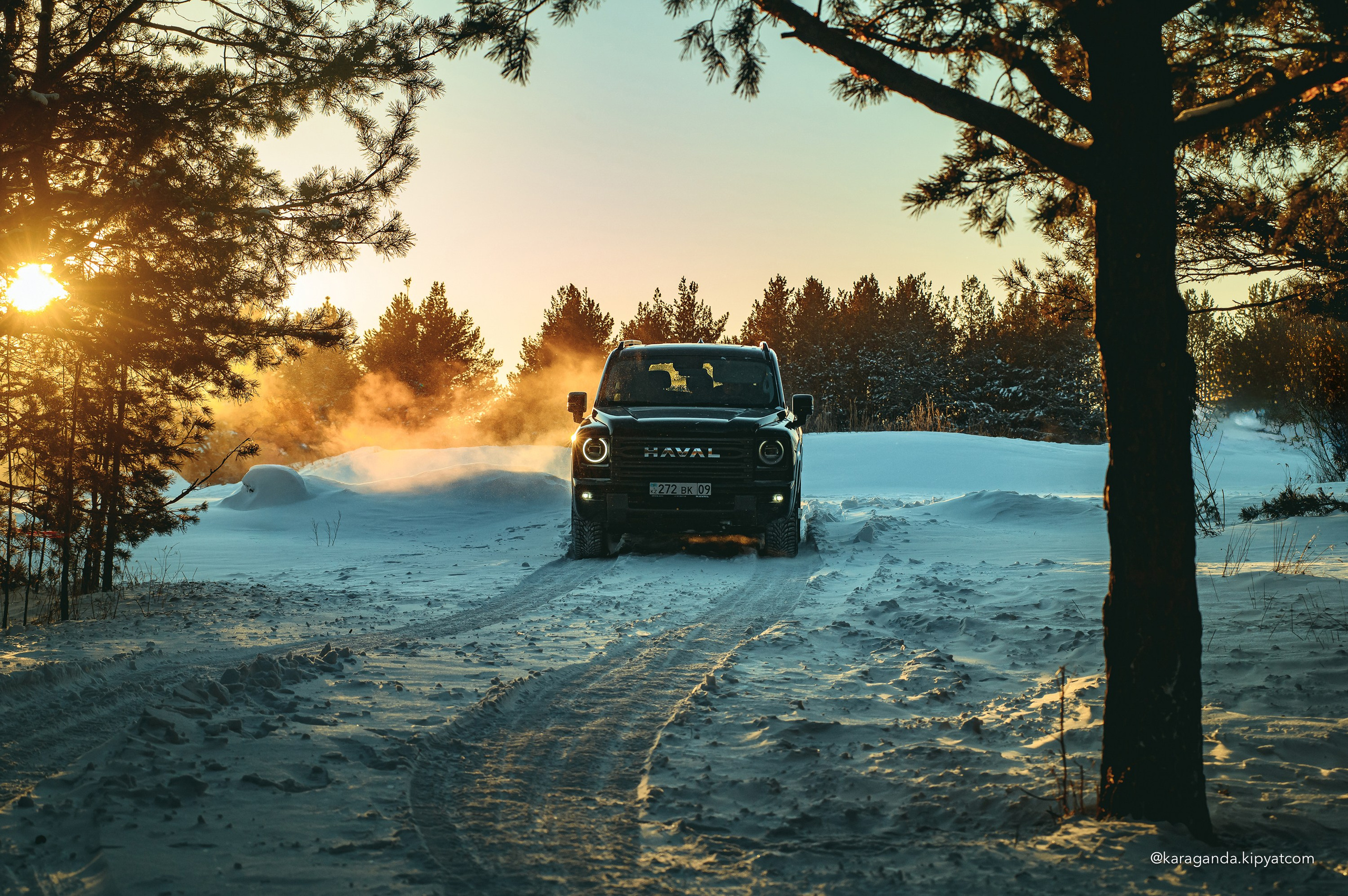 Зимний заезд на HAVAL H9. Кипятком Караганда