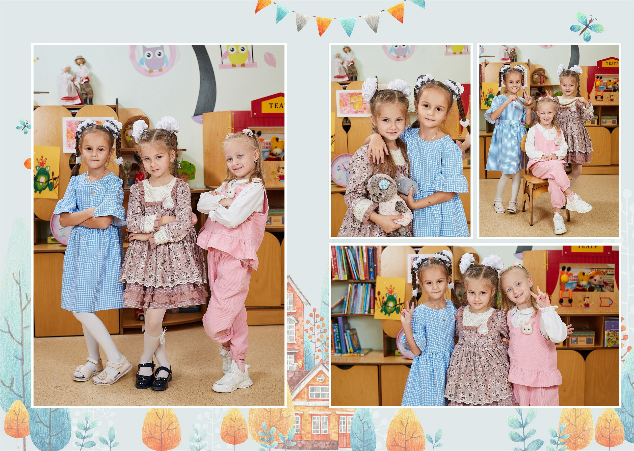 Выпускные альбомы для детского сада. Школьный фотограф Сергей Беликов