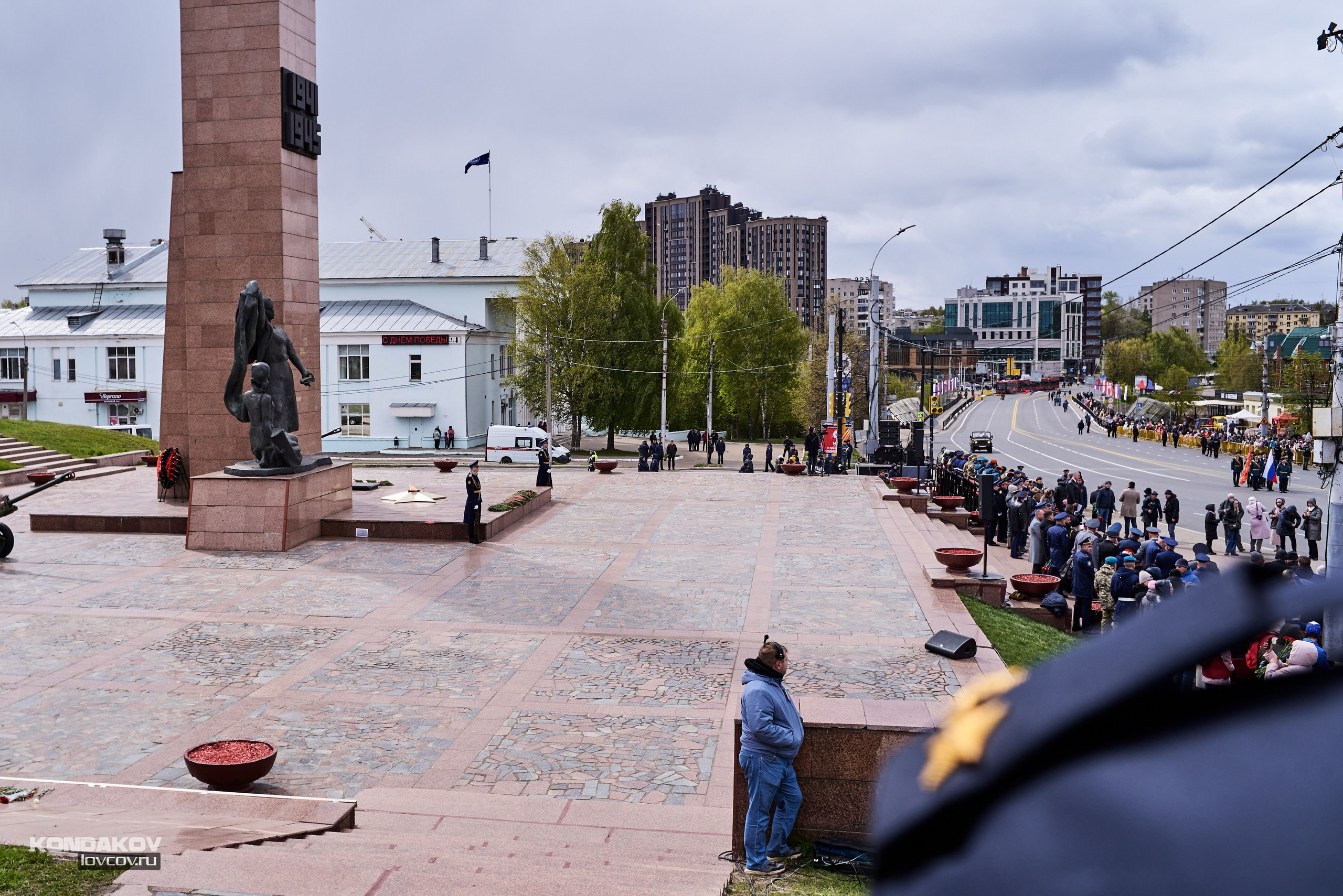 Парад в честь празднования День Победы 9 мая 2024 года в городе Иваново