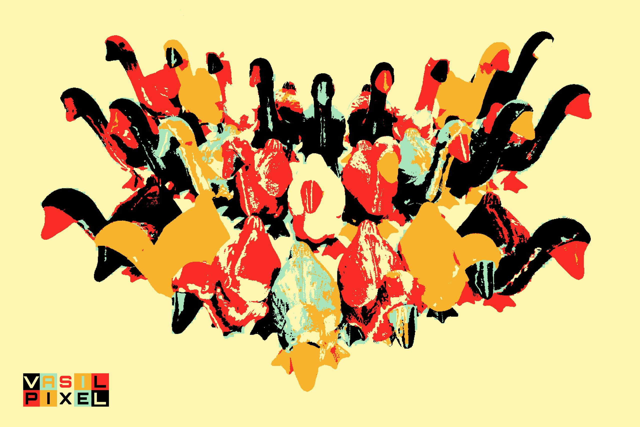 Визуальный арт пиксельный художник Василь Пиксель