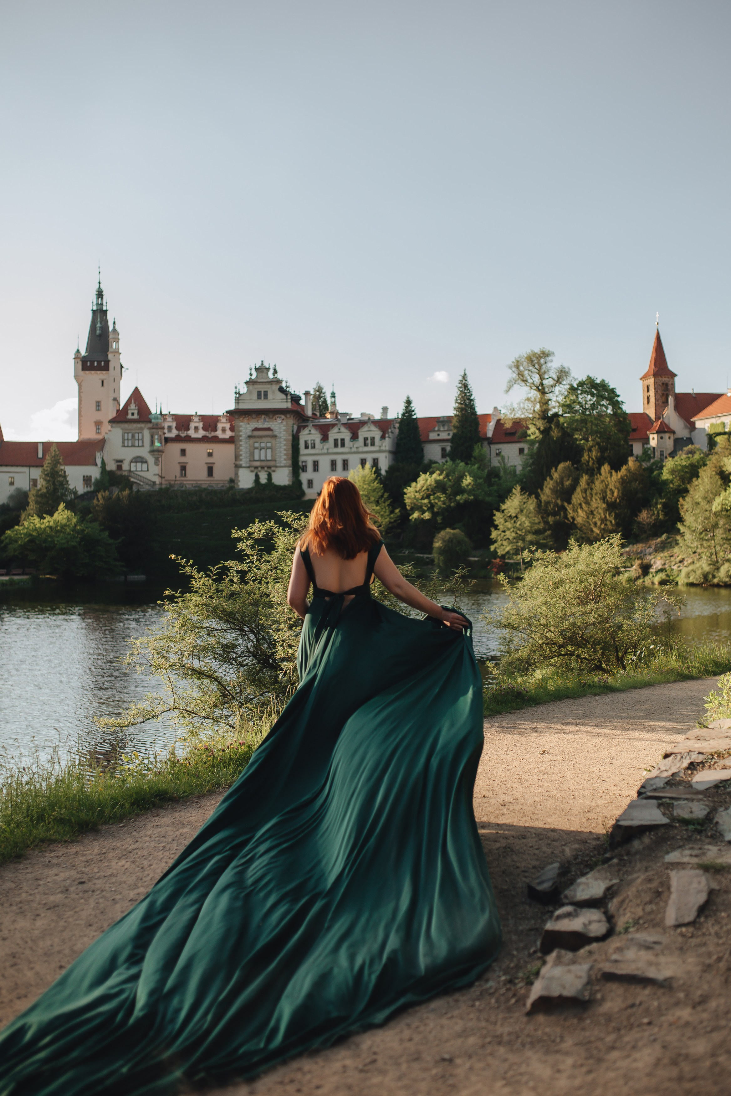 Фотосессия в летящем платье для Евгении. Фотограф Прага | Photographer Prague| Фотограф в Праге Яра Куркус