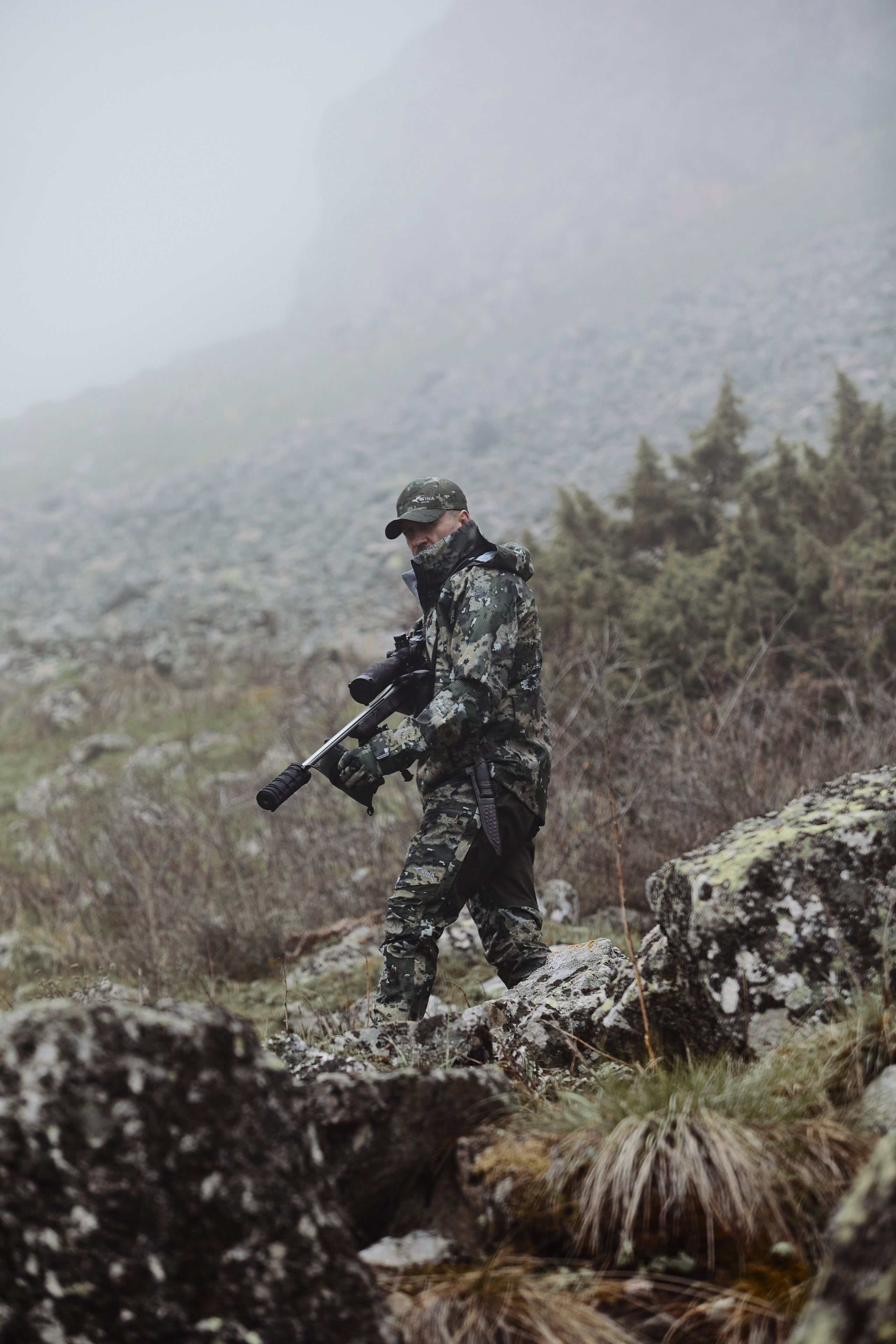 Съемка для бренда охотничьей одежды под ключ. Фотограф Продюсер в горах КБР / Москва Нальчик Горы