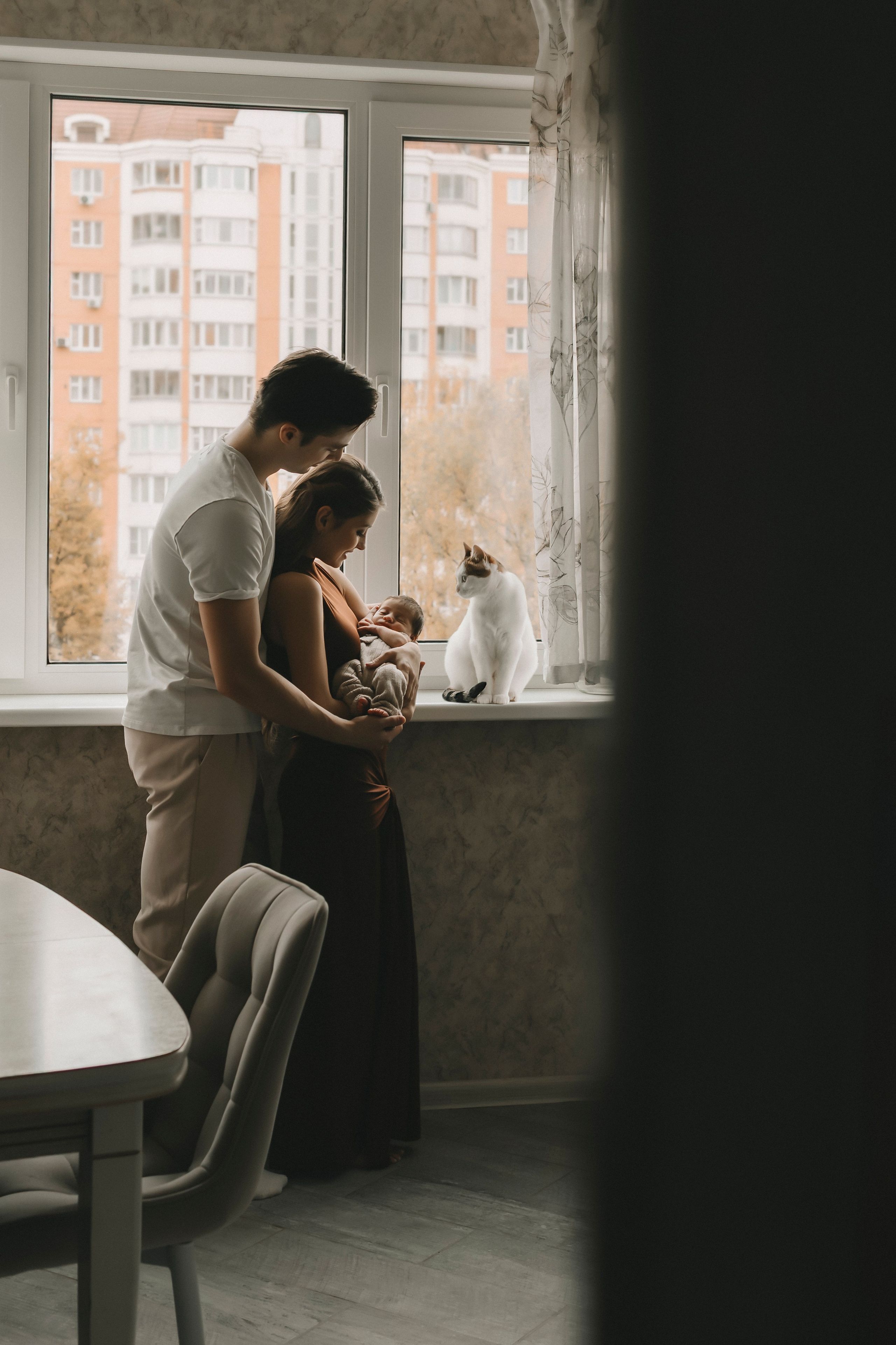 Фотосессия новорожденного малыша Алены Косторной и Георгия Куницы. Фотограф новорожденных в Москве Кристина Левит