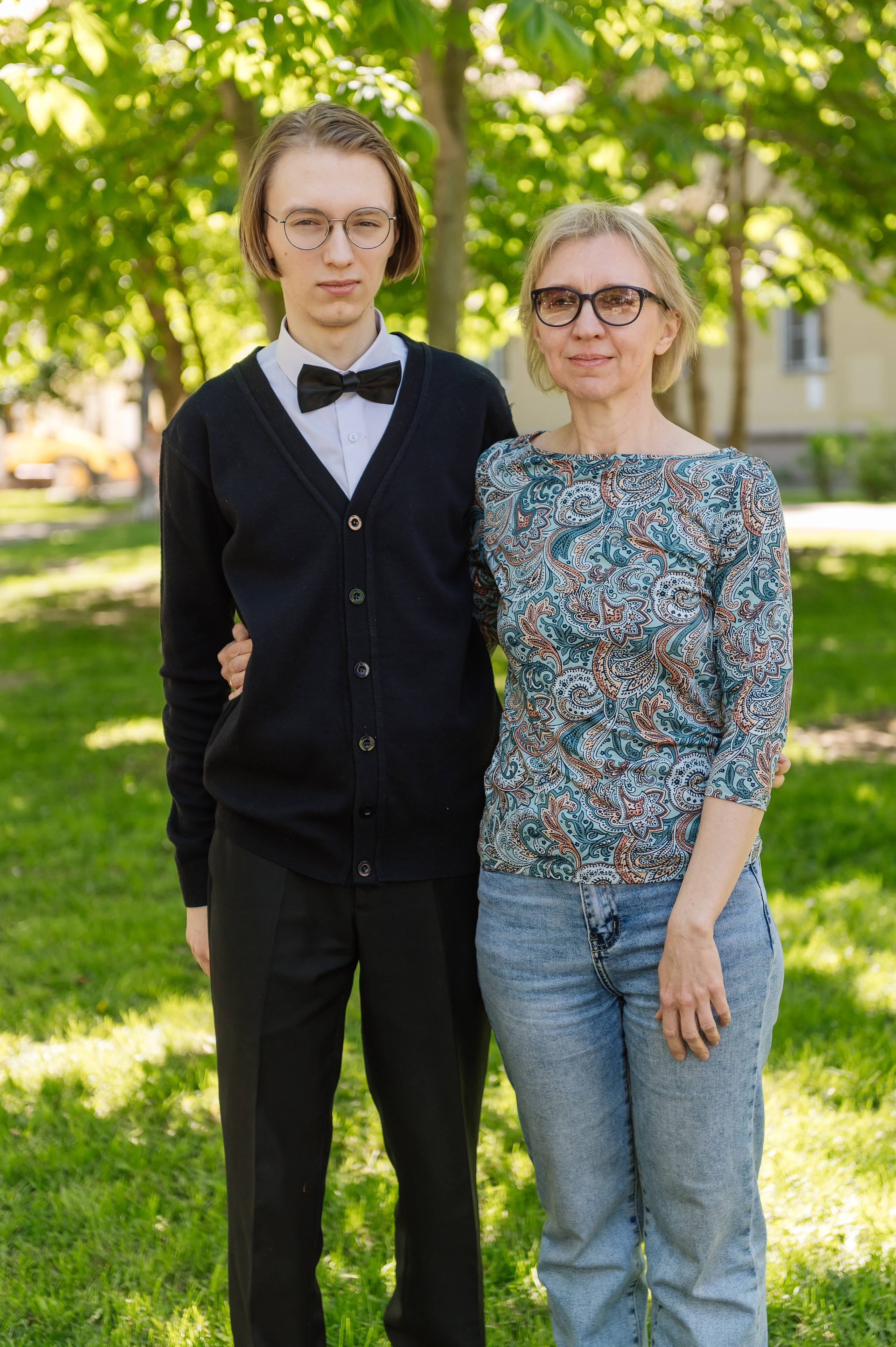 выпускник с родителями