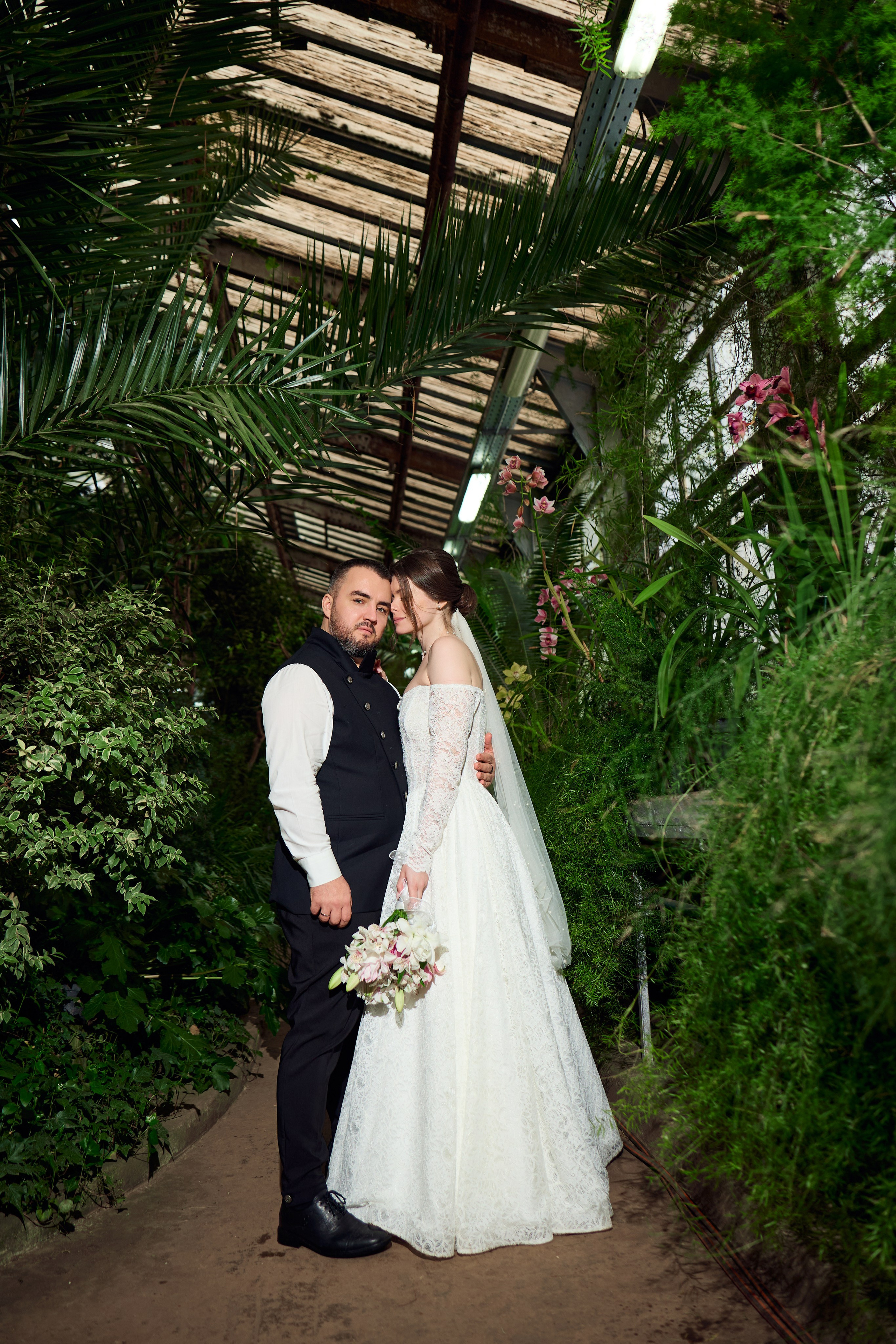 Классические сборы в отеле. Роспись в 4 ЗАГСе и съемка в оранжерее Цицина РАН. Любовь Юсупова. Фотограф