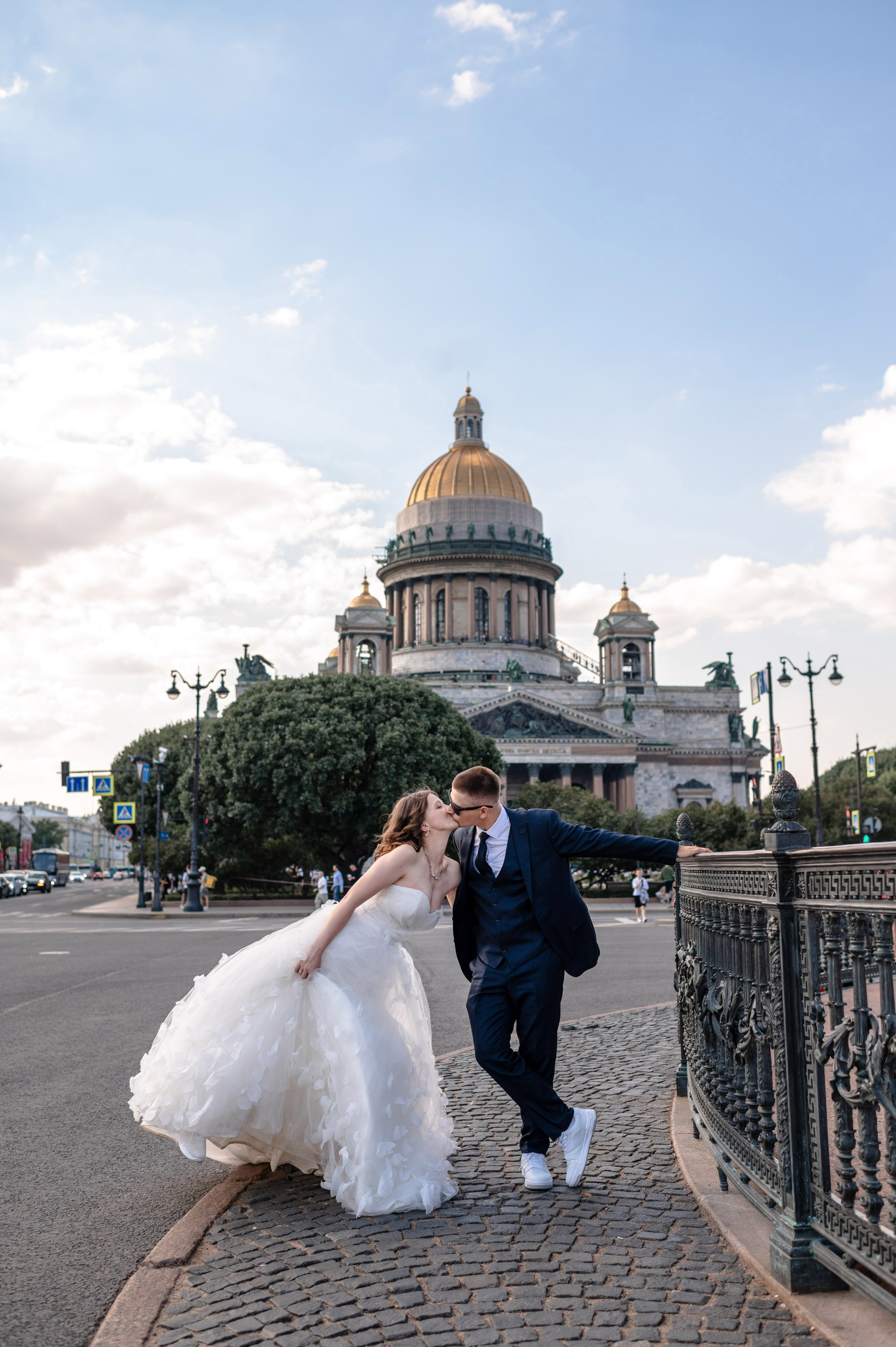 Зажигательная и динамичная свадебная фотосессия Анастасии и Максима. Портретный, семейный и свадебный фотограф в Санкт-Петербурге и в Пушкине Ширяев Денис