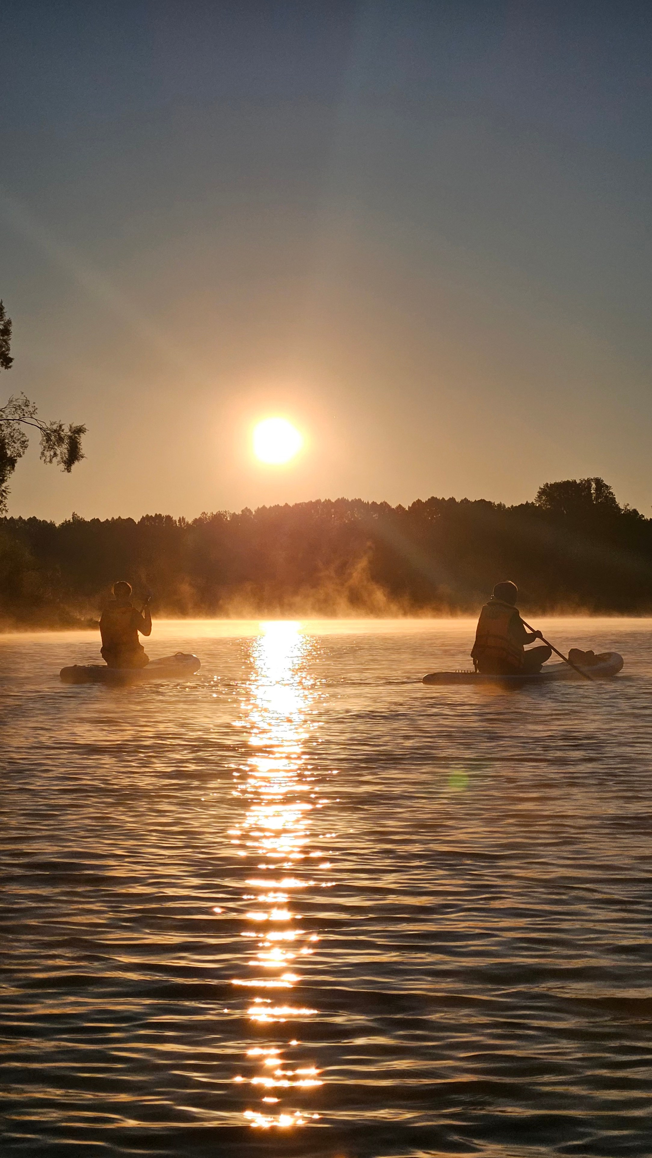 Рассвет на сапах в Сипайловских карьерах
