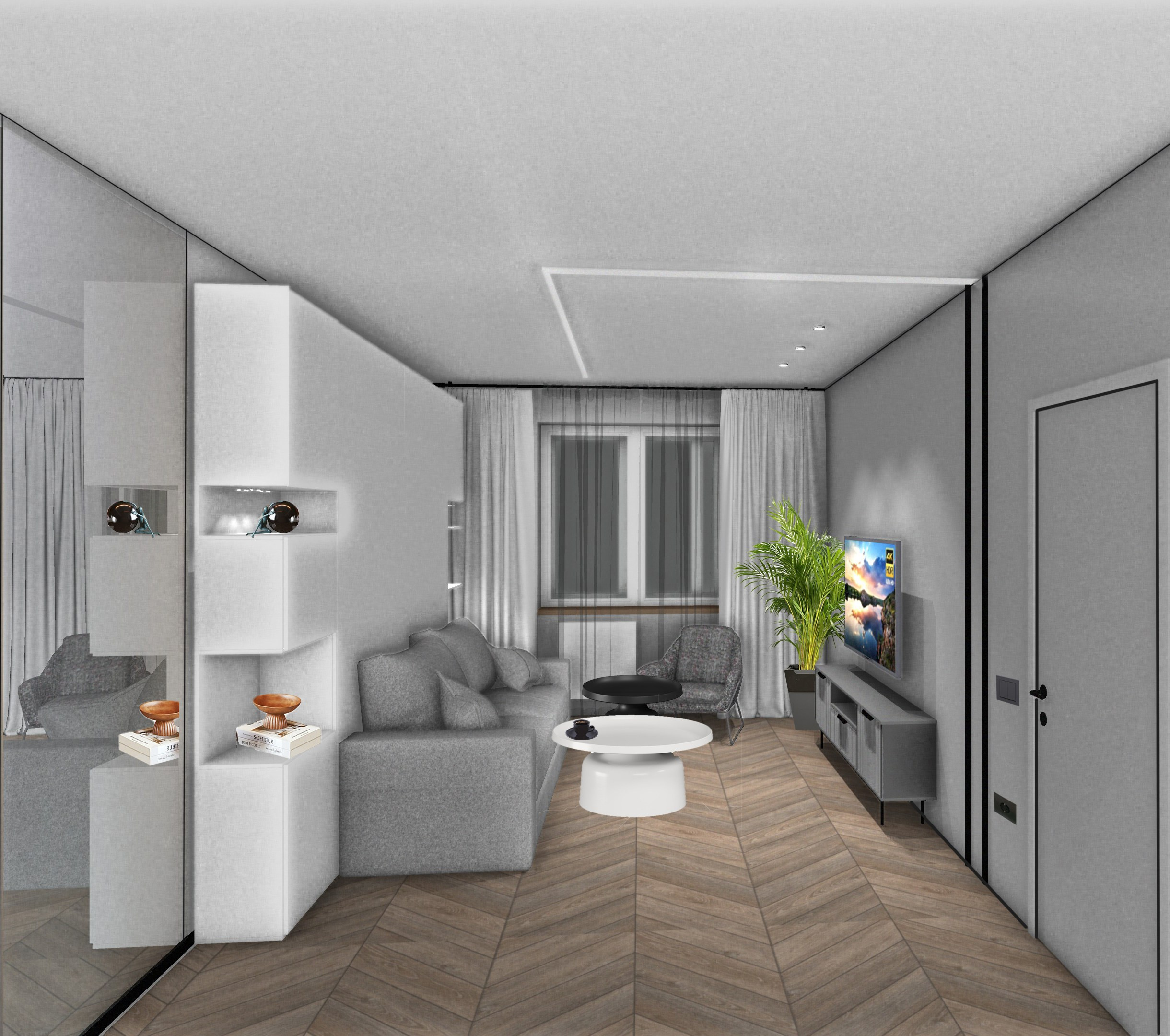 Проспект Славы Коллажи квартиры 35 м². Наталья Наследова