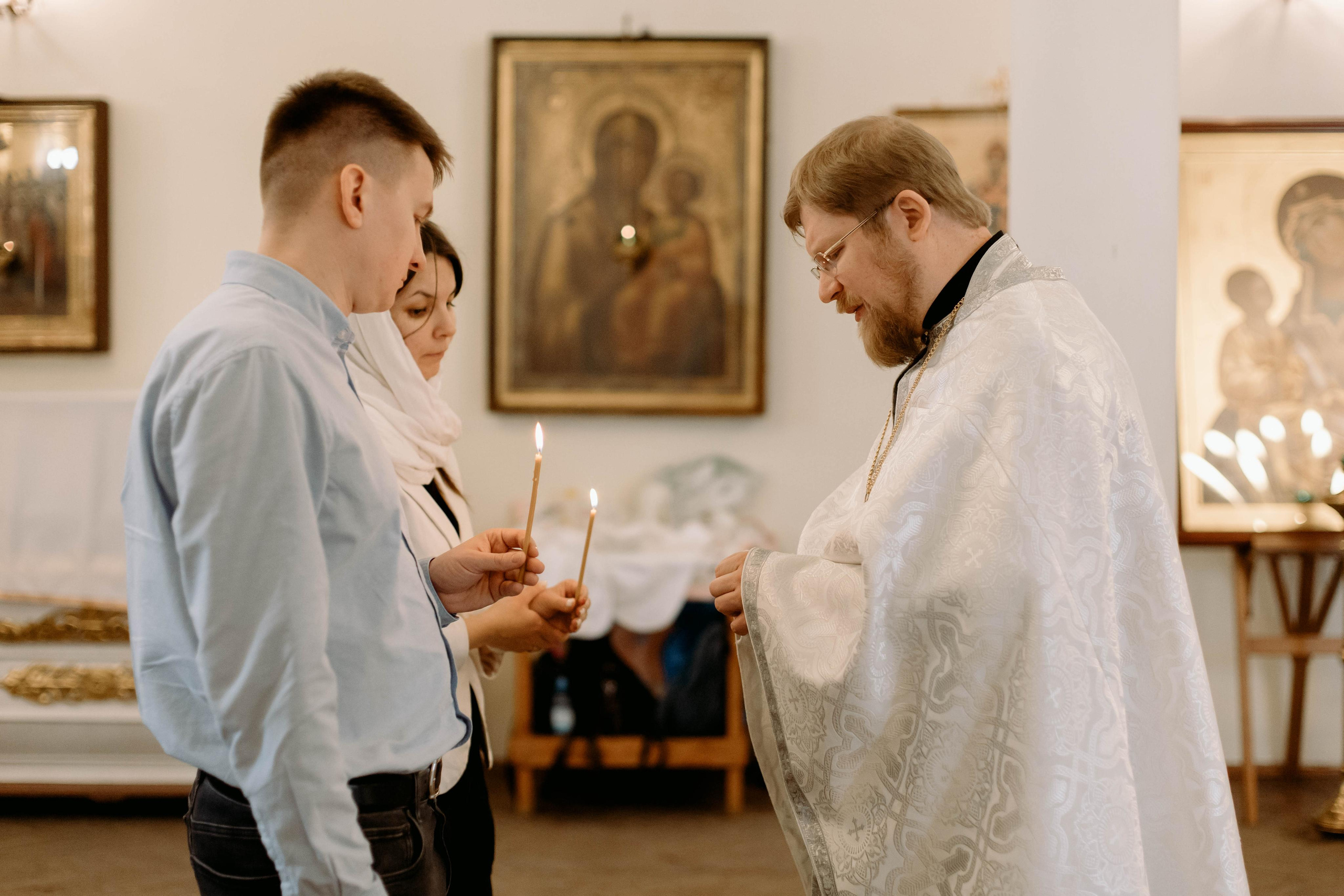 Крещение Ксении в Соборе Троицы живоначальной в Подольске, фотосессия. Фотограф Валерия Горбунова Подольск Бутово Видное Щербинка