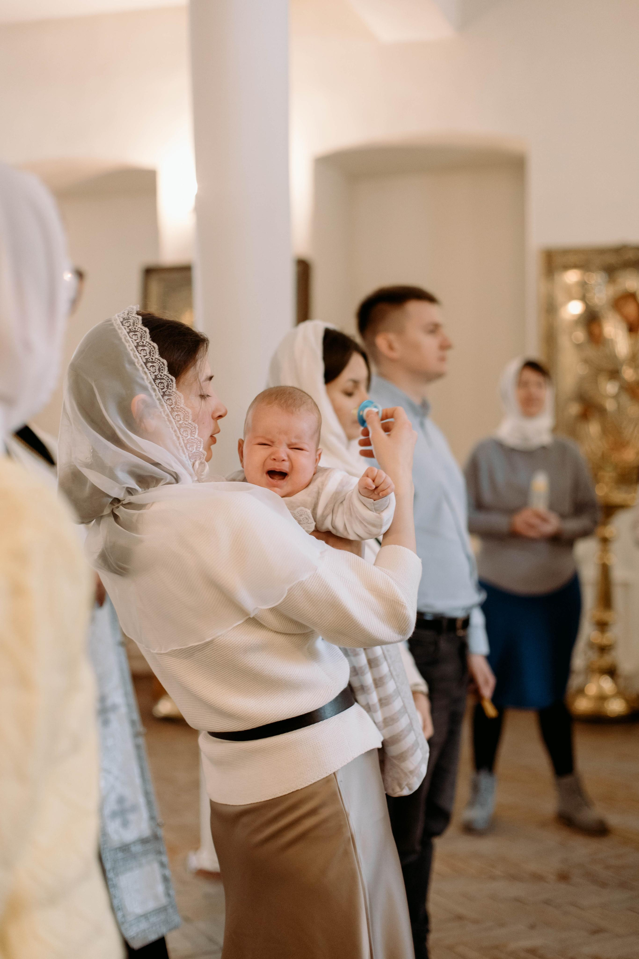 Крещение Ксении в Соборе Троицы живоначальной в Подольске, фотосессия. Фотограф Валерия Горбунова Подольск Бутово Видное Щербинка
