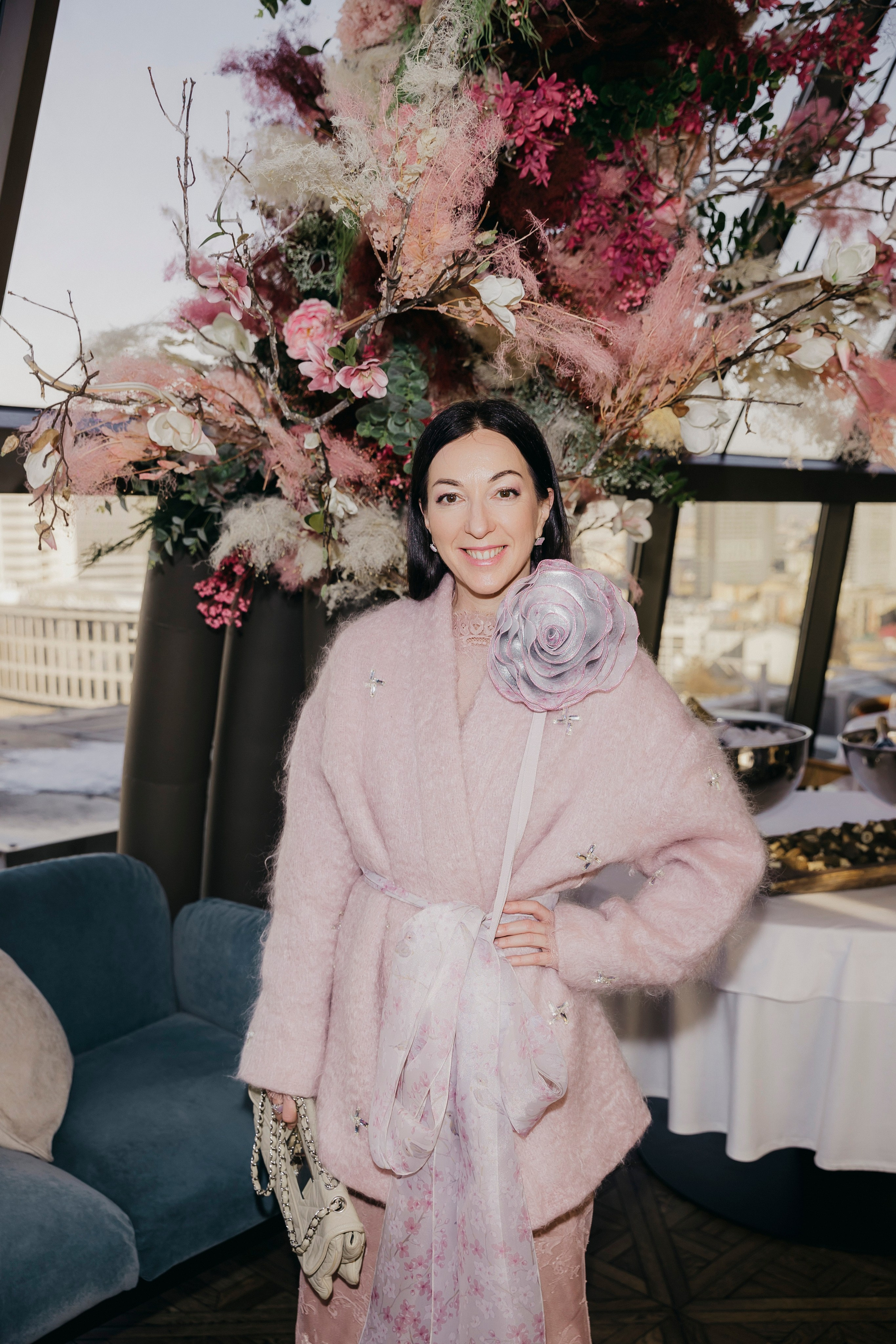 Мария Лобанова на весеннем бранче в ресторане Белый Кролик