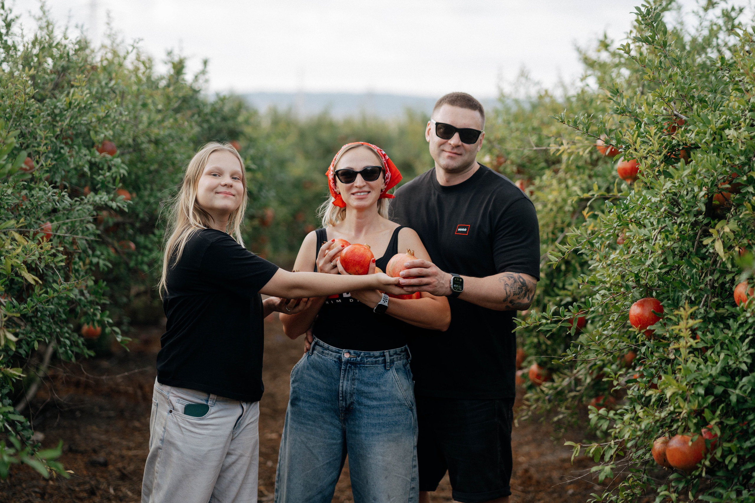 Гранатовый Сад Семья Ирины. Семейный и детский фотограф в Израиле и Москве Дорошок Надя