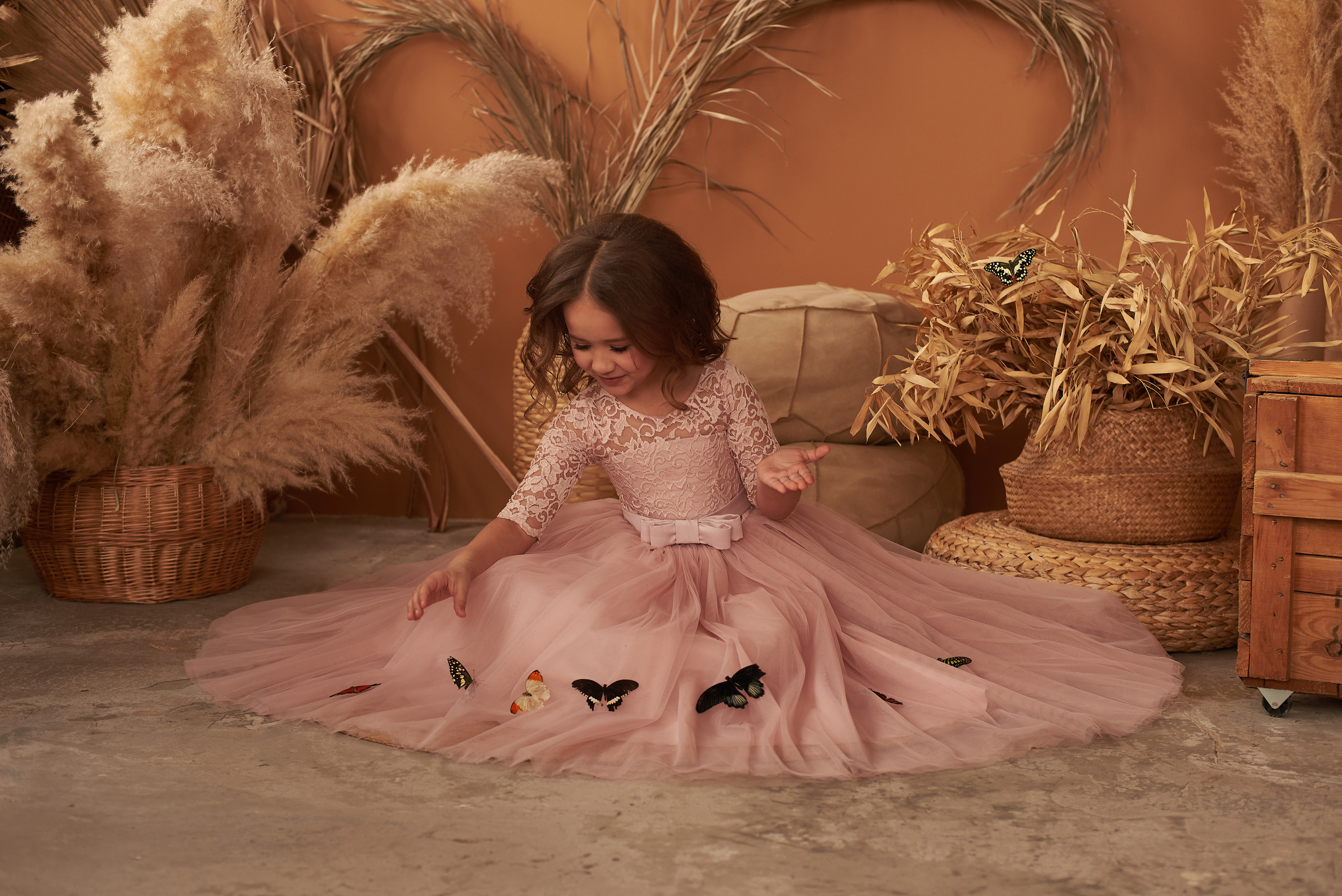 Фотопроет для детей с живыми бабочками в Красноярске. Фотограф в Красноярске Шепелева Мария