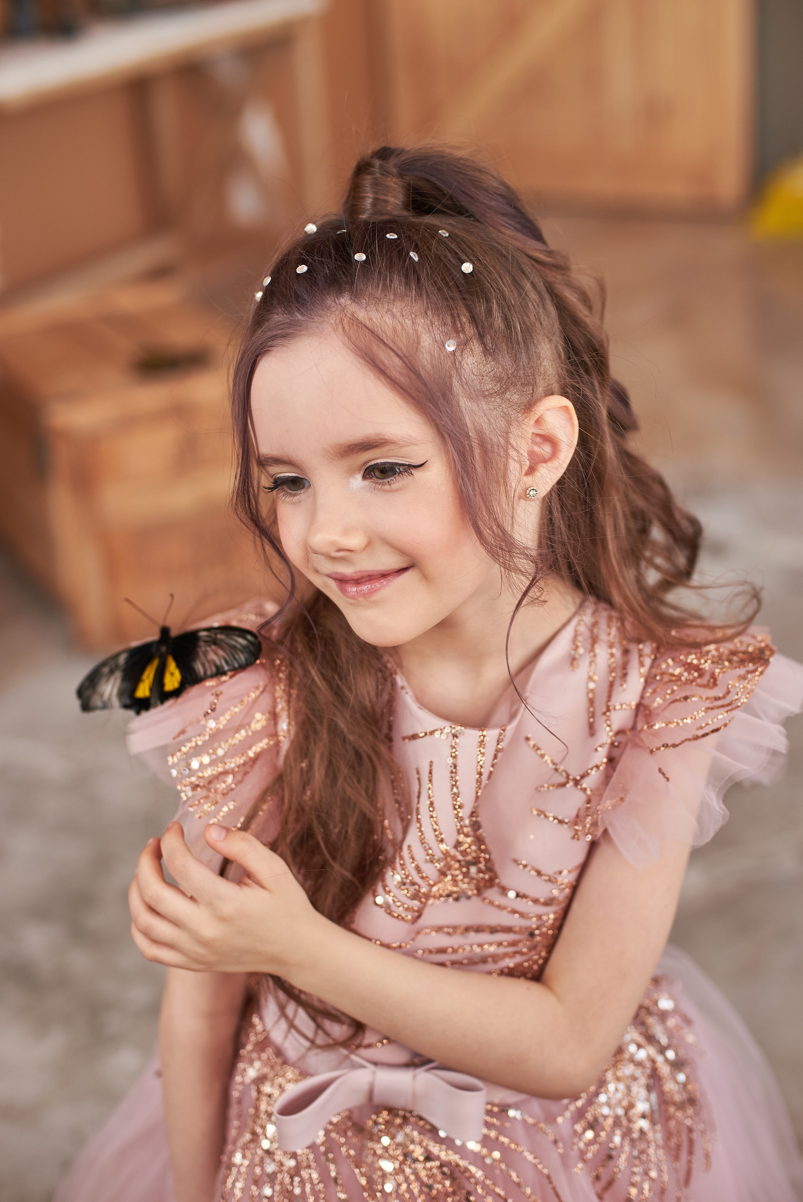 Фотопроет для детей с живыми бабочками в Красноярске. Фотограф в Красноярске Шепелева Мария