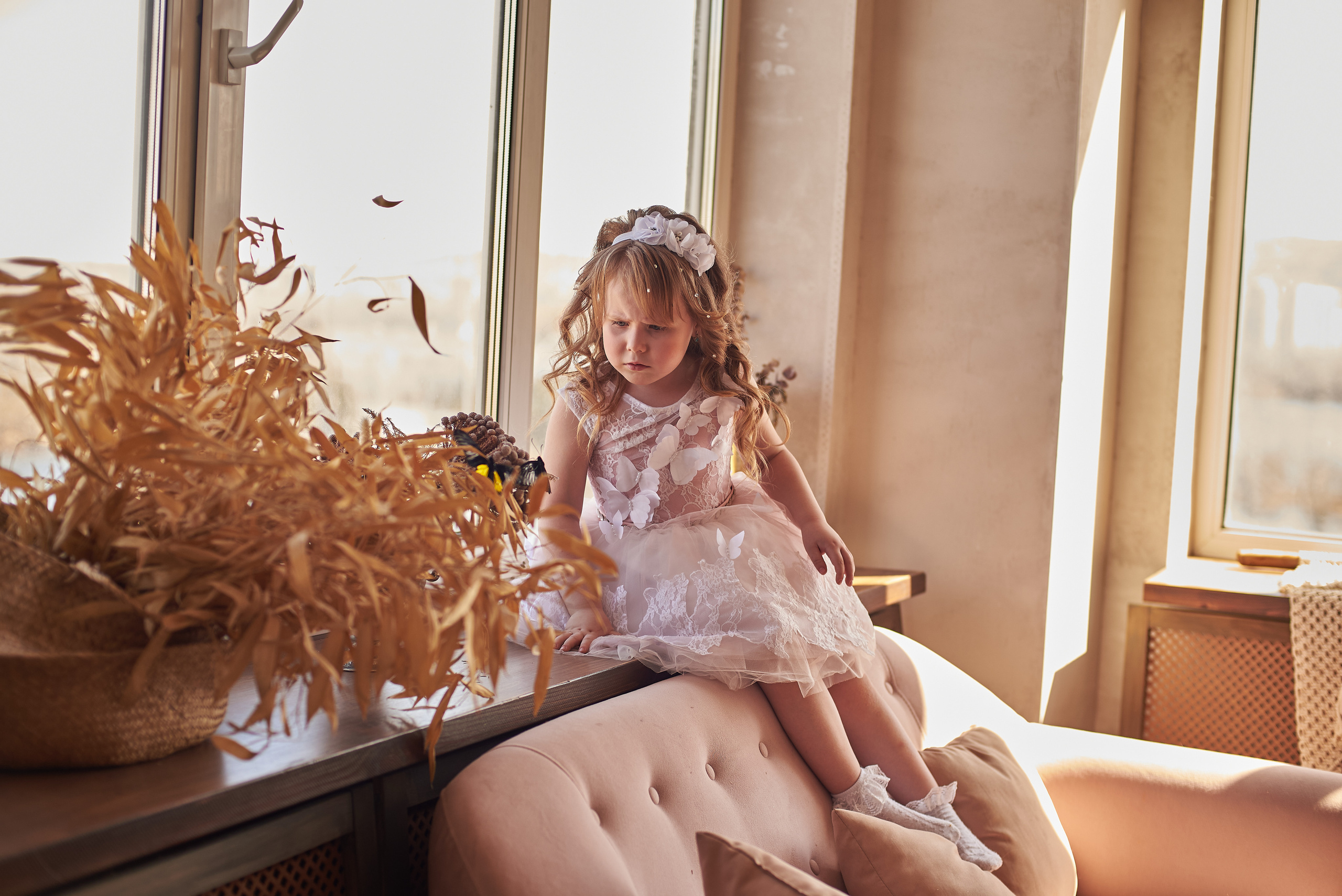 Фотопроет для детей с живыми бабочками в Красноярске. Фотограф в Красноярске Шепелева Мария