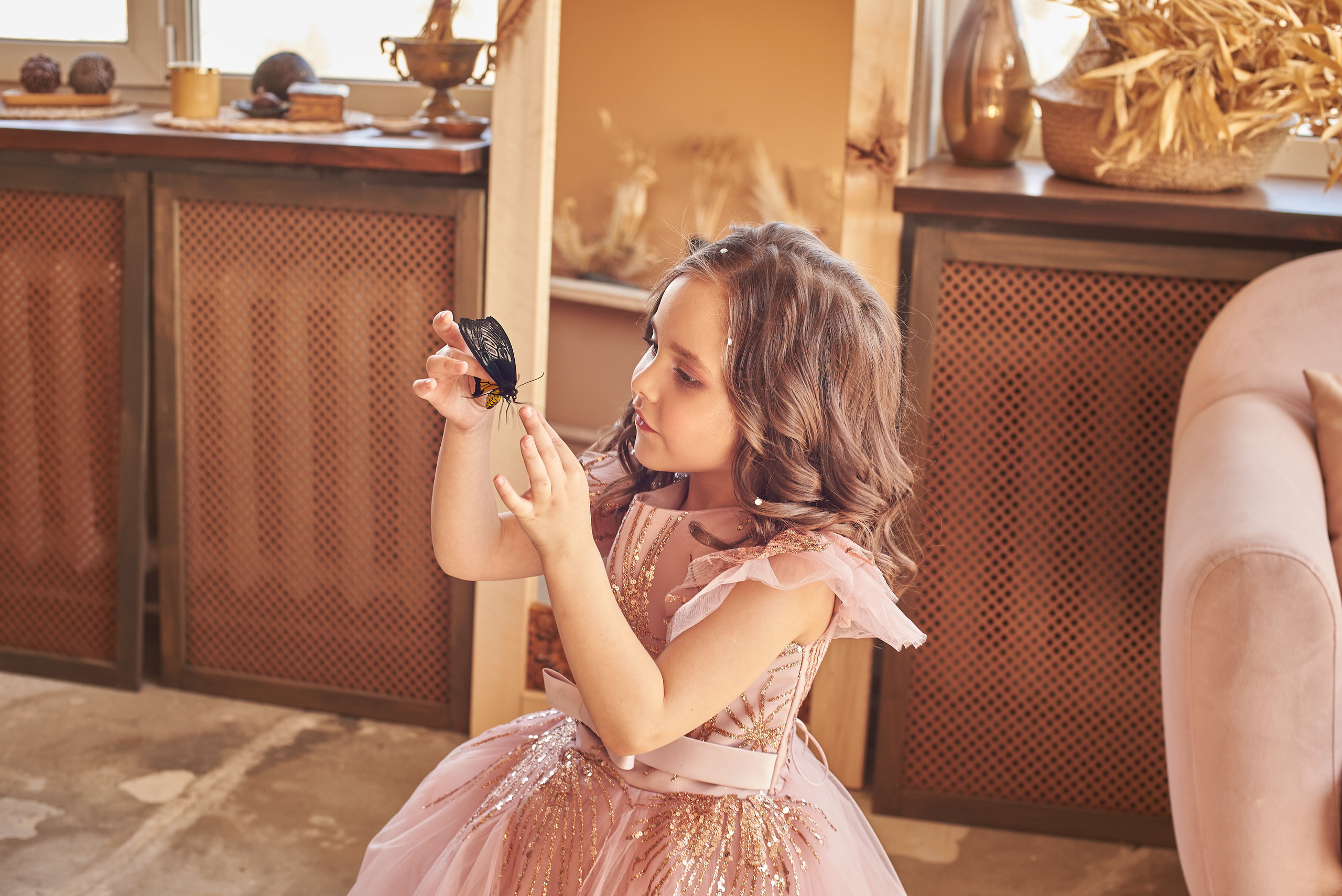 Фотопроет для детей с живыми бабочками в Красноярске. Фотограф в Красноярске Шепелева Мария