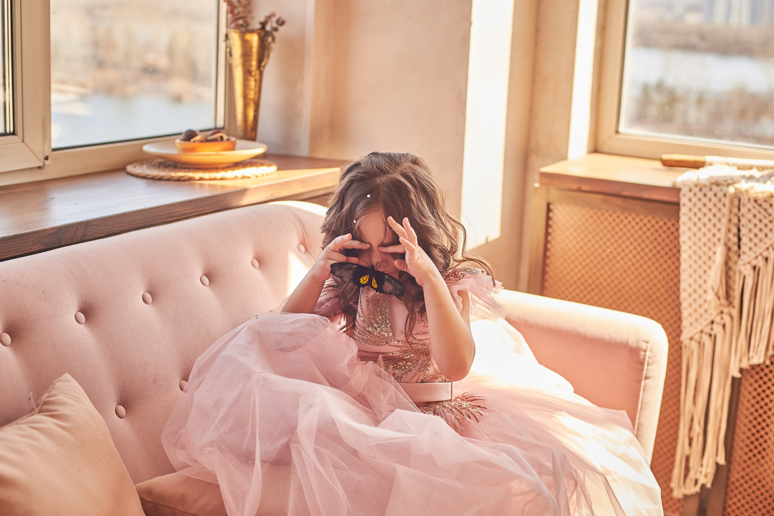 Фотопроет для детей с живыми бабочками в Красноярске. Фотограф в Красноярске Шепелева Мария