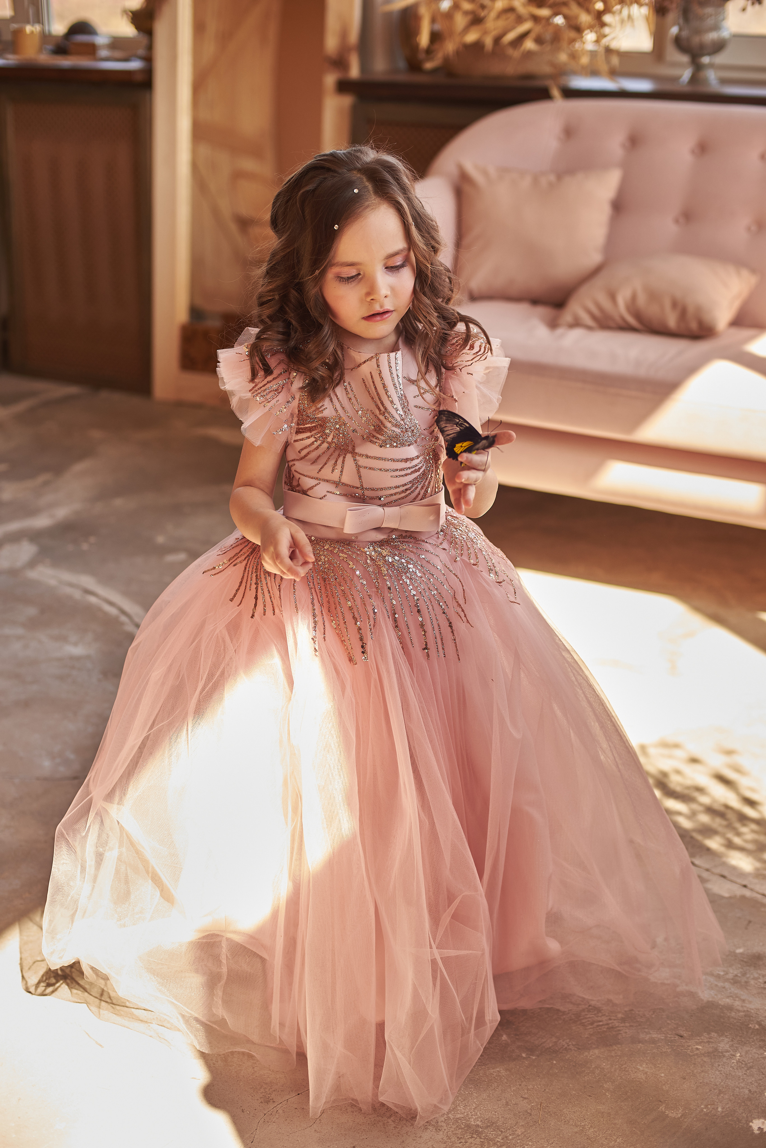 Фотопроет для детей с живыми бабочками в Красноярске. Фотограф в Красноярске Шепелева Мария