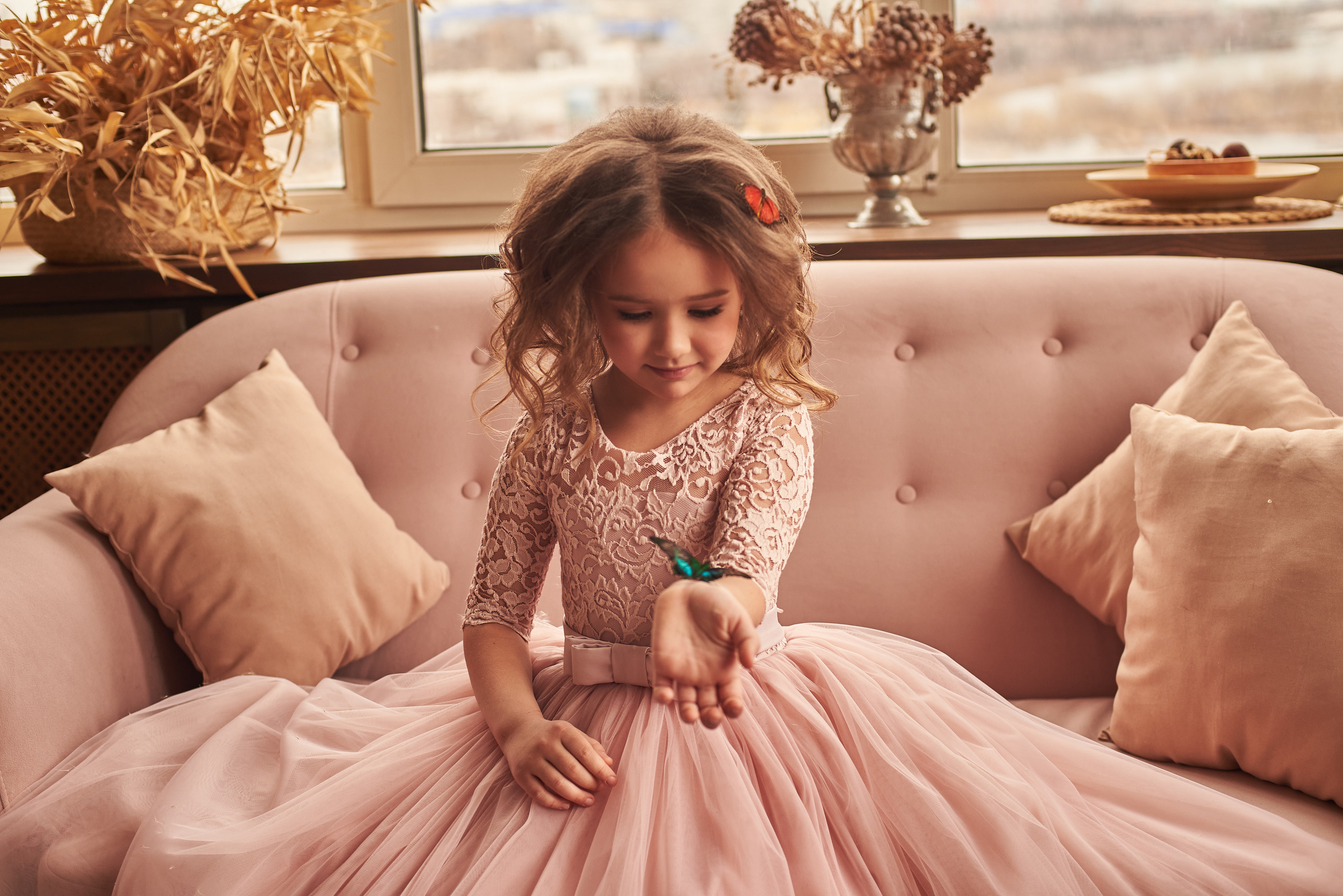 Фотопроет для детей с живыми бабочками в Красноярске. Фотограф в Красноярске Шепелева Мария