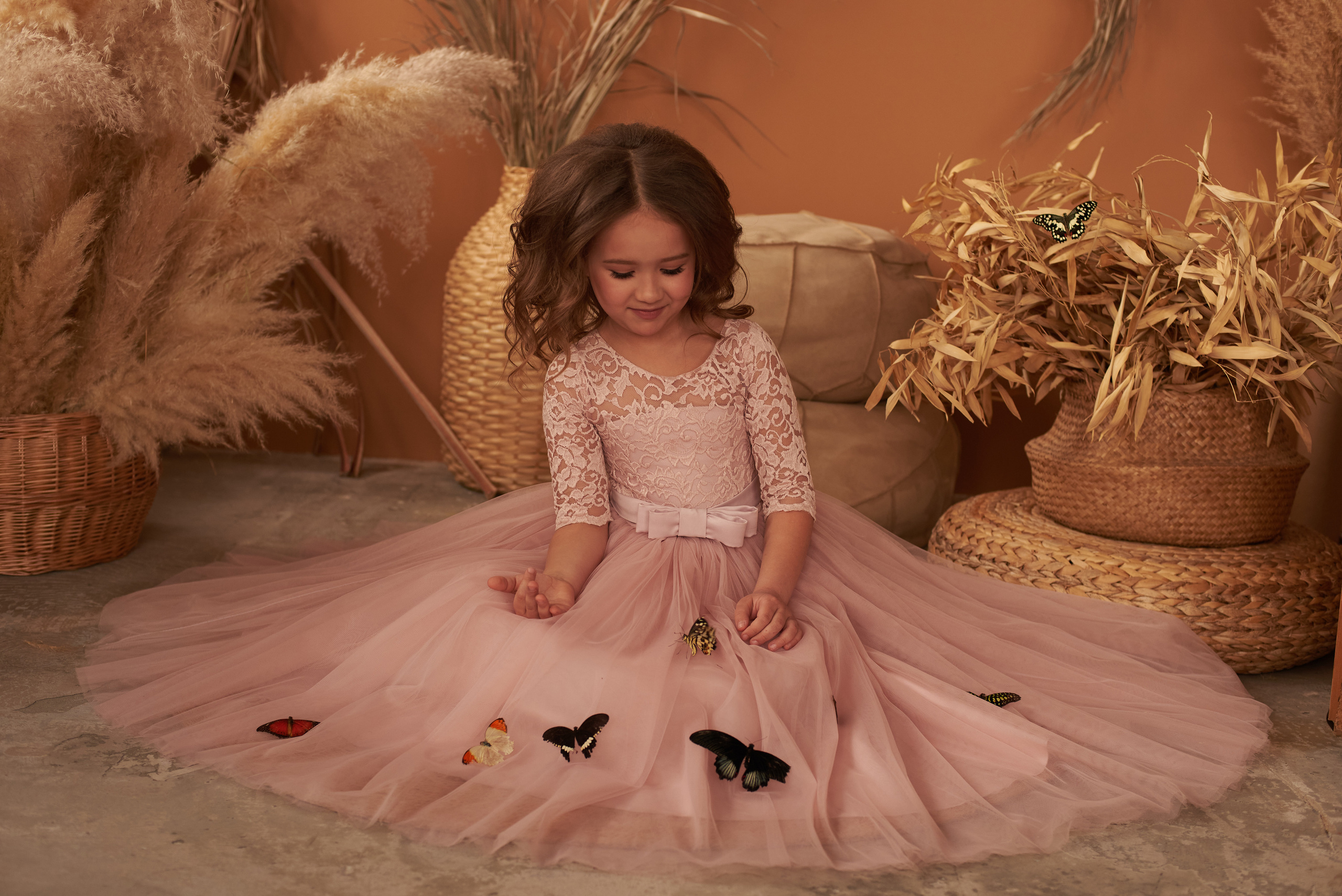 Фотопроет для детей с живыми бабочками в Красноярске. Фотограф в Красноярске Шепелева Мария