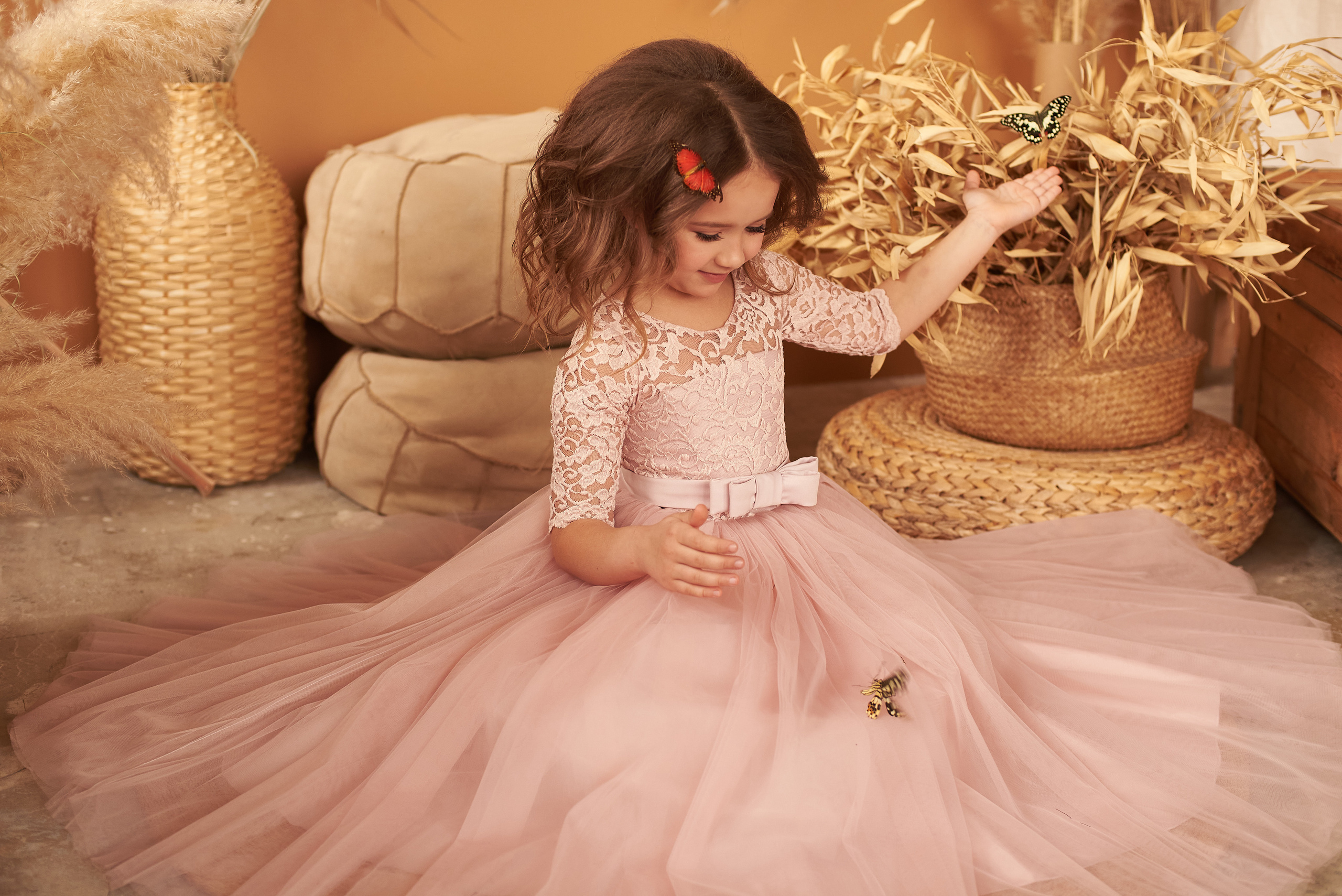 Фотопроет для детей с живыми бабочками в Красноярске. Фотограф в Красноярске Шепелева Мария