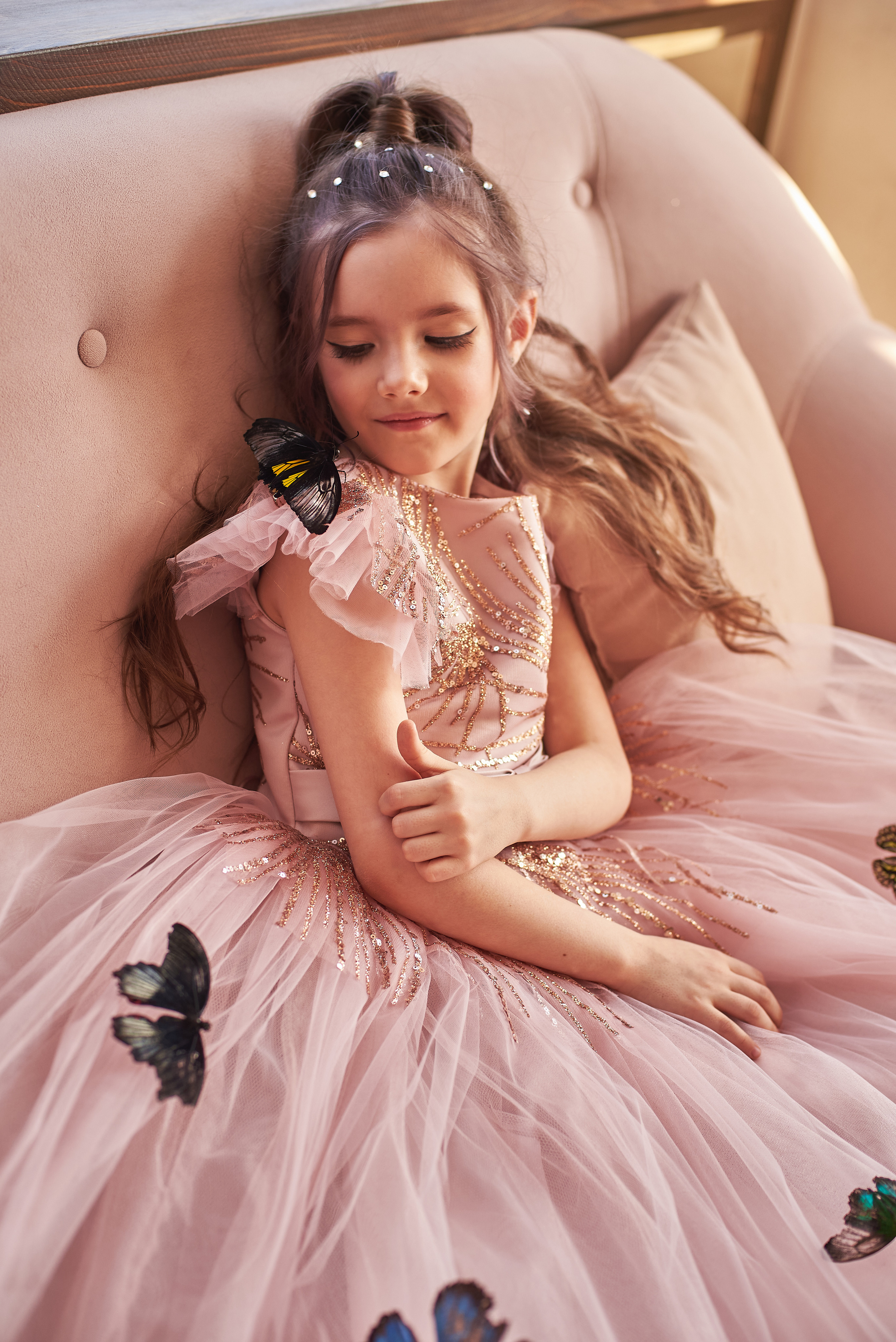 Фотопроет для детей с живыми бабочками в Красноярске. Фотограф в Красноярске Шепелева Мария