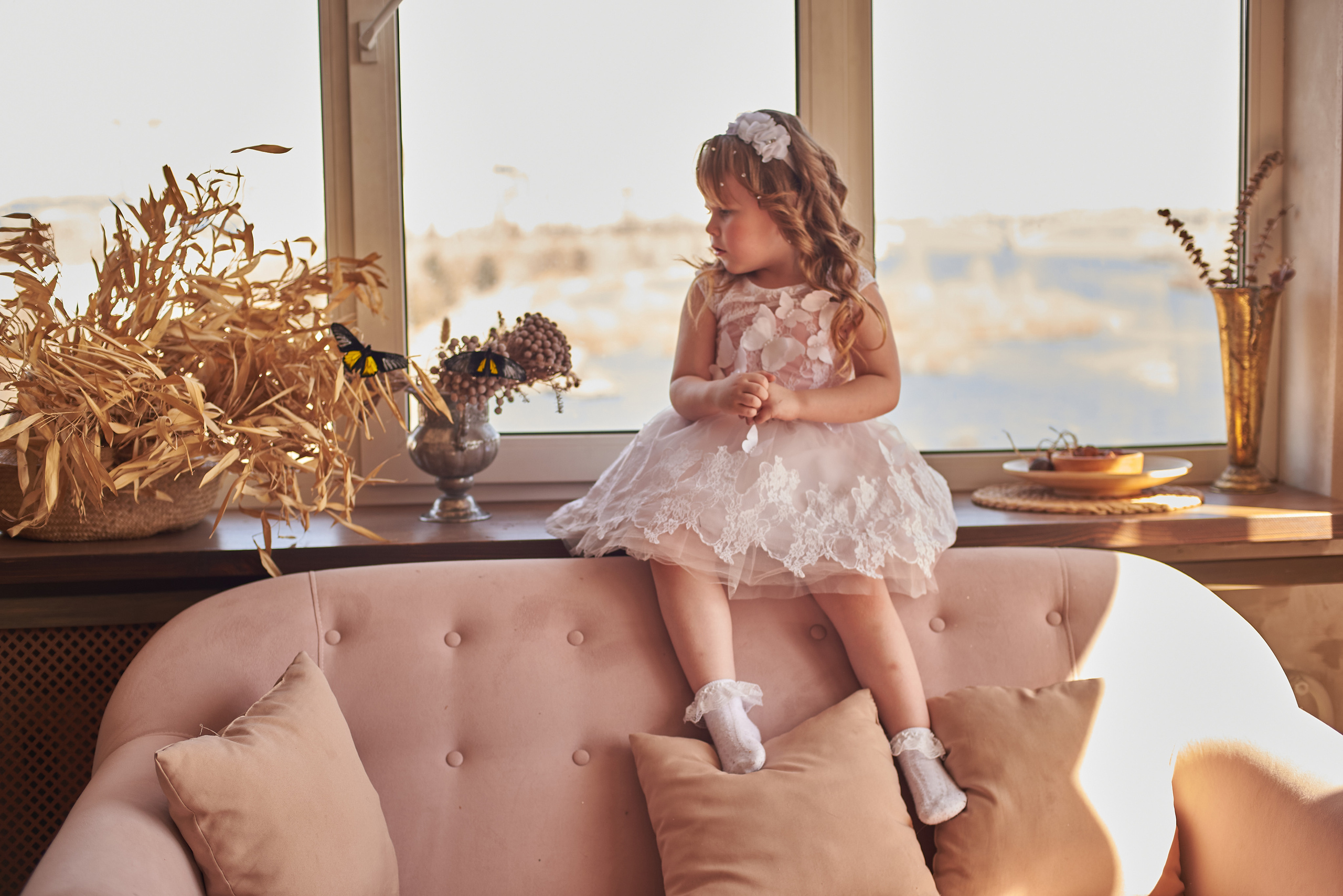 Фотопроет для детей с живыми бабочками в Красноярске. Фотограф в Красноярске Шепелева Мария