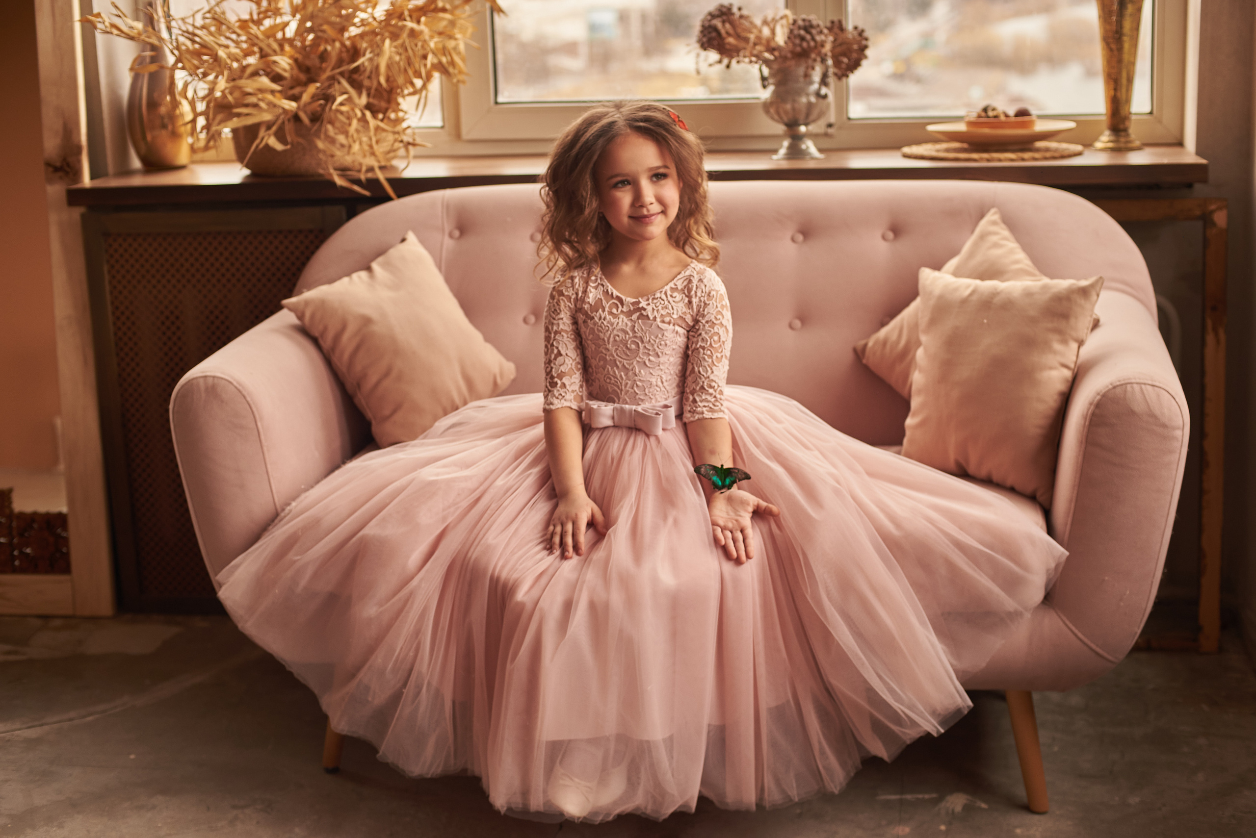 Фотопроет для детей с живыми бабочками в Красноярске. Фотограф в Красноярске Шепелева Мария