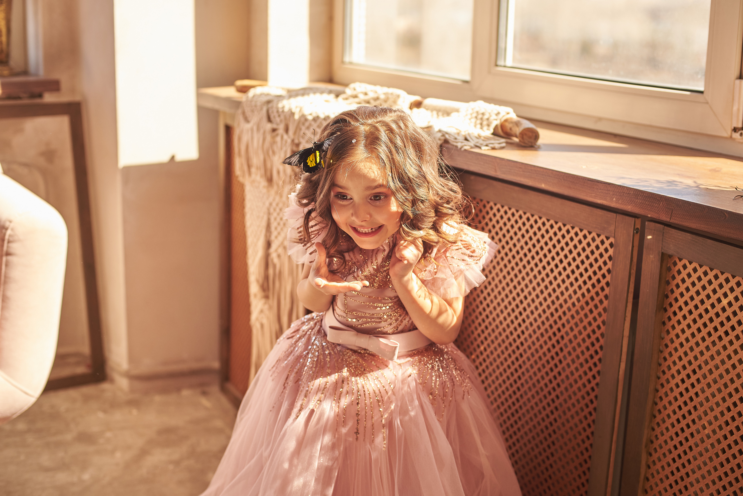 Фотопроет для детей с живыми бабочками в Красноярске. Фотограф в Красноярске Шепелева Мария