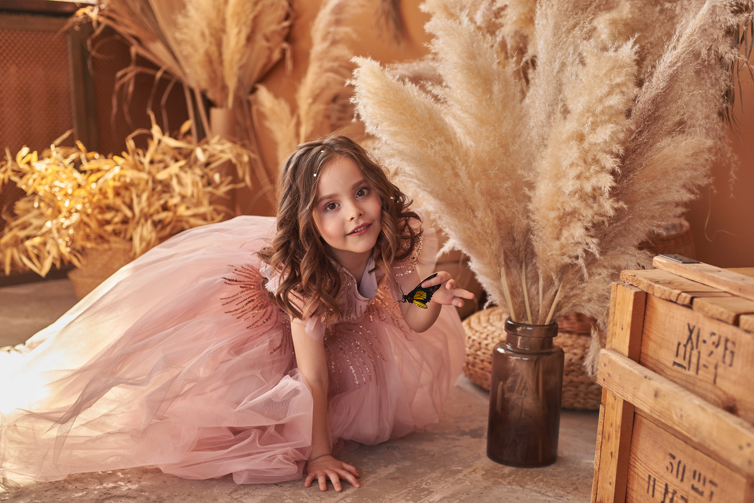 Фотопроет для детей с живыми бабочками в Красноярске. Фотограф в Красноярске Шепелева Мария