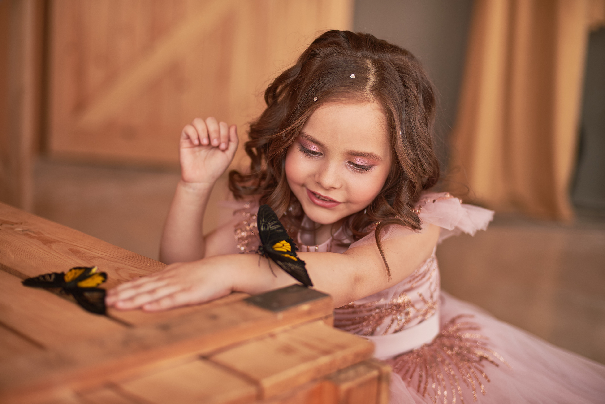 Фотопроет для детей с живыми бабочками в Красноярске. Фотограф в Красноярске Шепелева Мария