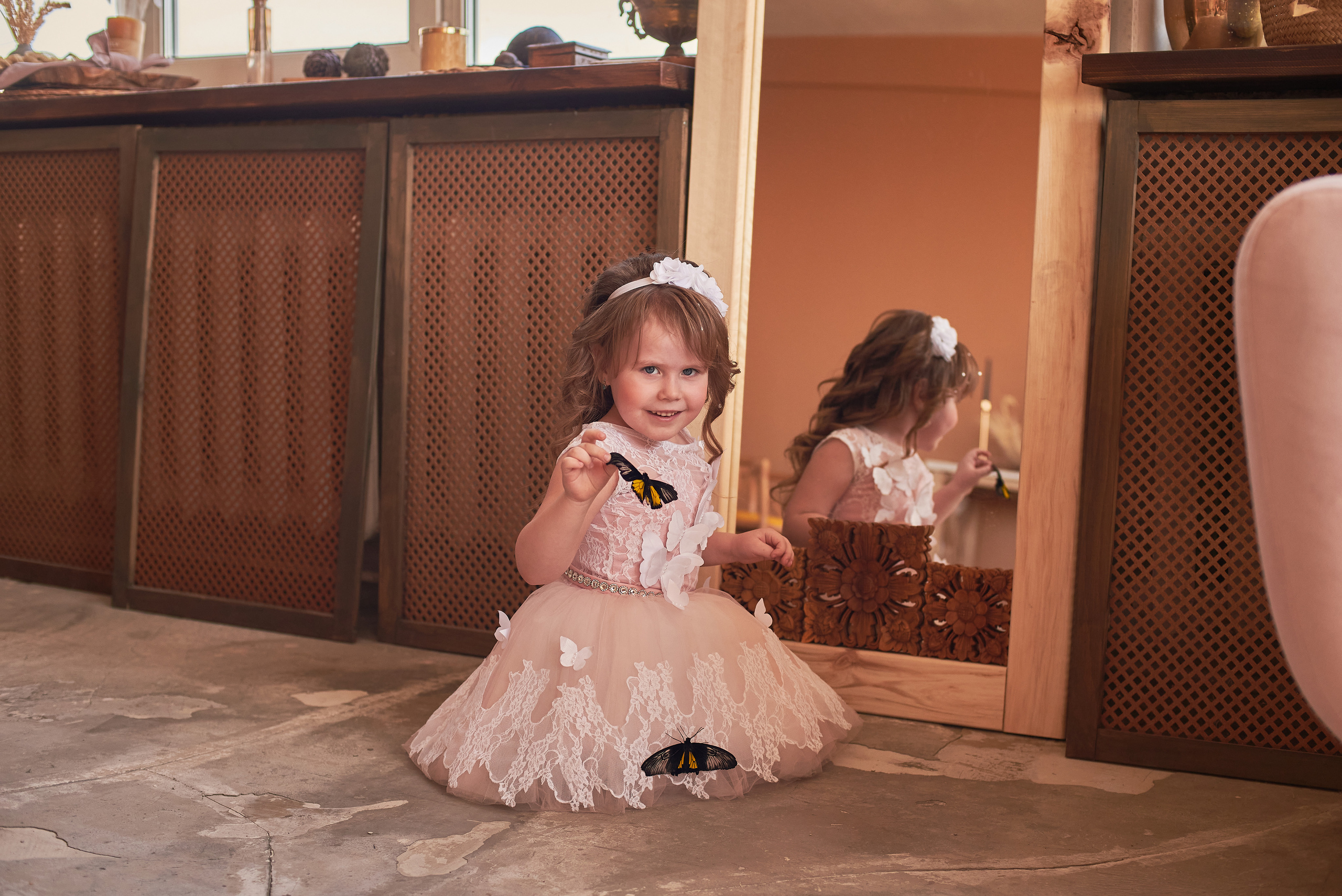 Фотопроет для детей с живыми бабочками в Красноярске. Фотограф в Красноярске Шепелева Мария